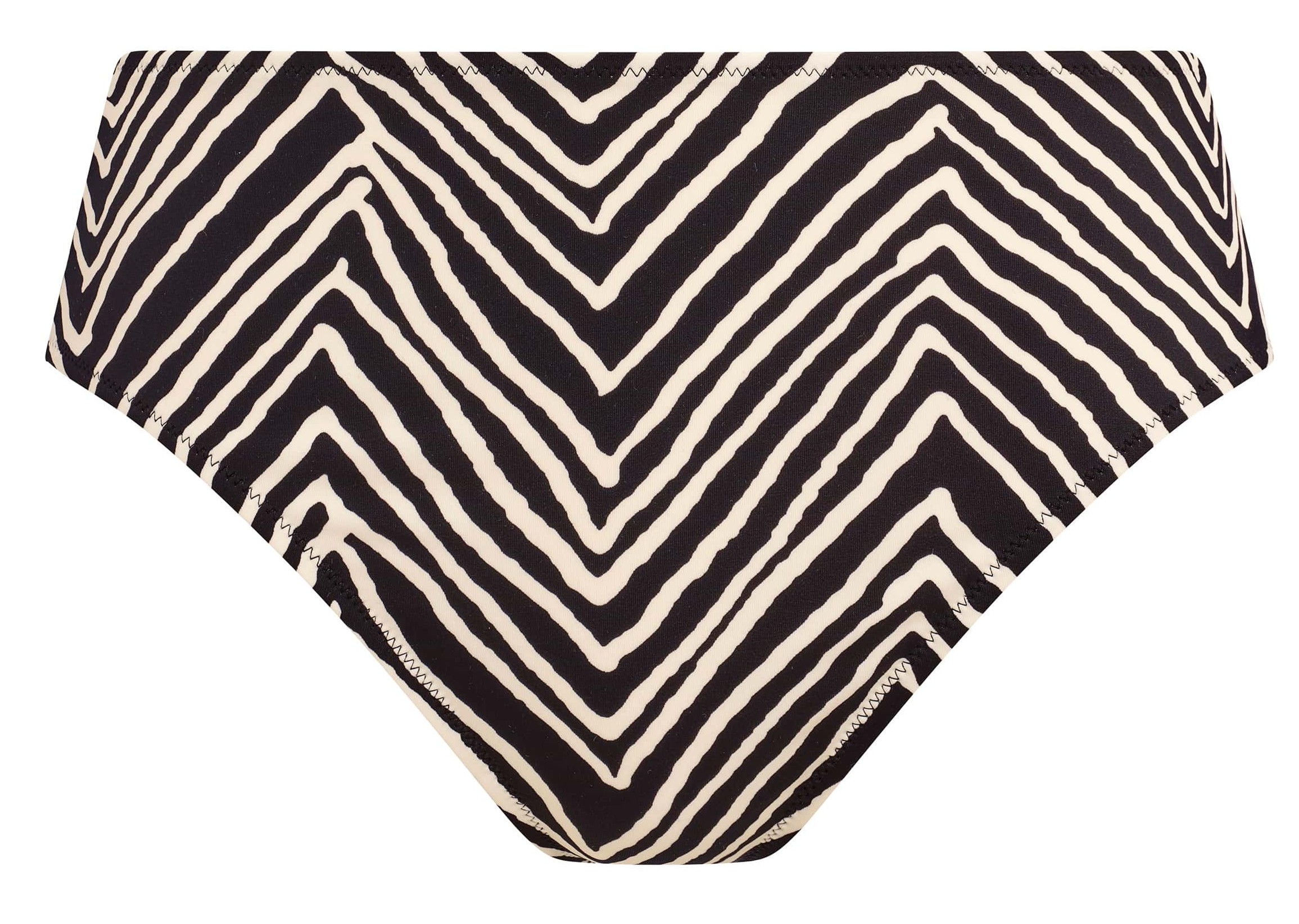 Cueca de Banho de Cintura Alta Fiji Falls Preto