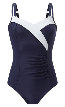 Bañador Balconnet de Copa Suave Con Aros Portofino Navy/White