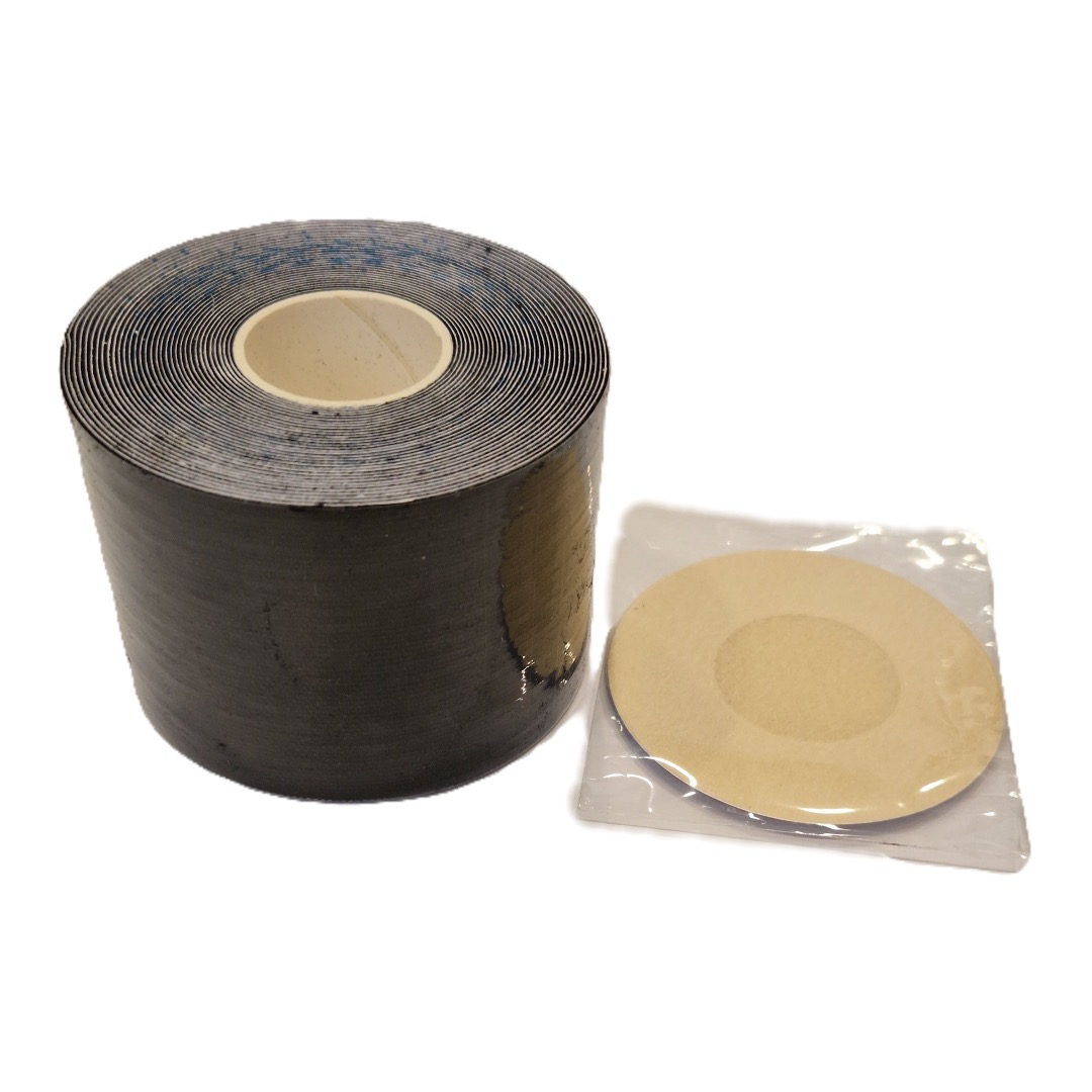 Fita Adesiva Para o Peito Secret Tape Preta de 5cm