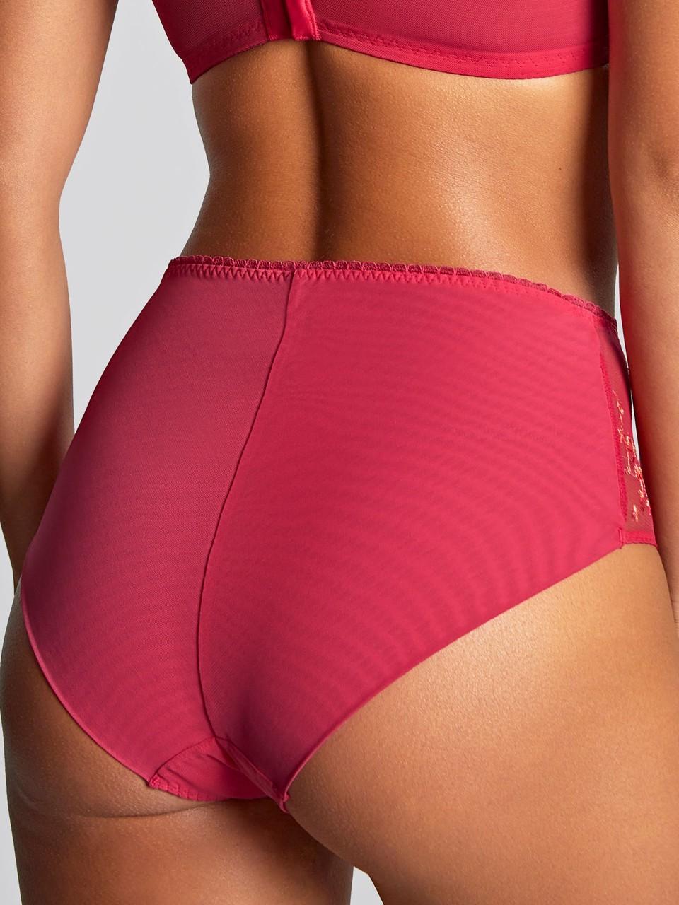 Cueca de Cintura Alta com Bordados Florais Meadow Raspberry 2