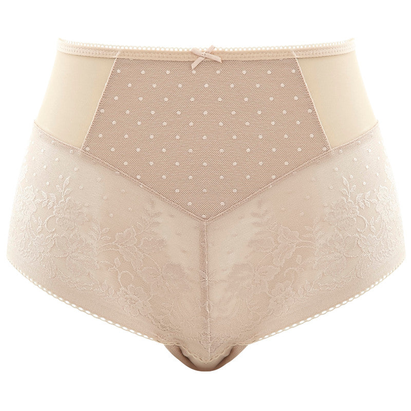 Cueca de Cintura Alta Olivia Bege