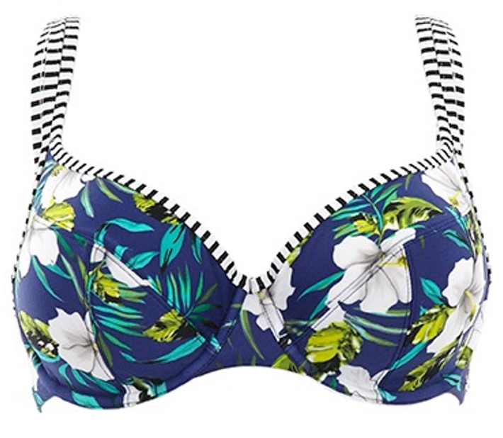 Bikini Balconnet de Copa Suave con Aros Elle Cobalt Floral