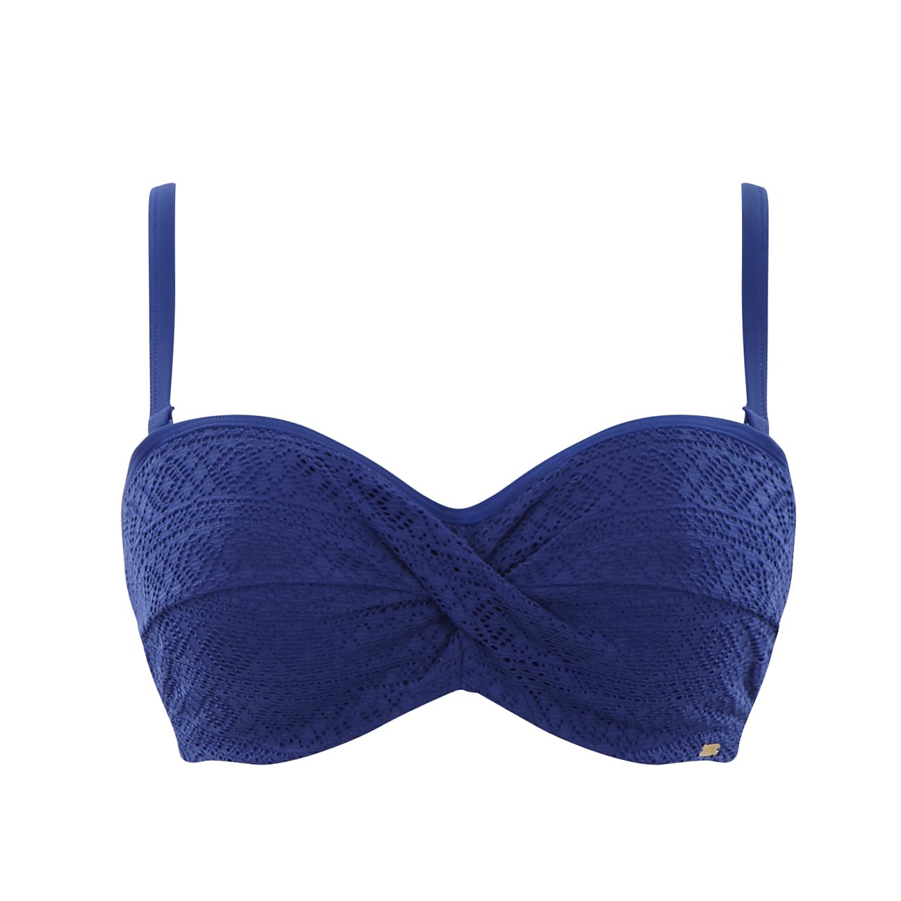 Biquíni Cai-cai de Copa Moldada Anya Crochet French Blue