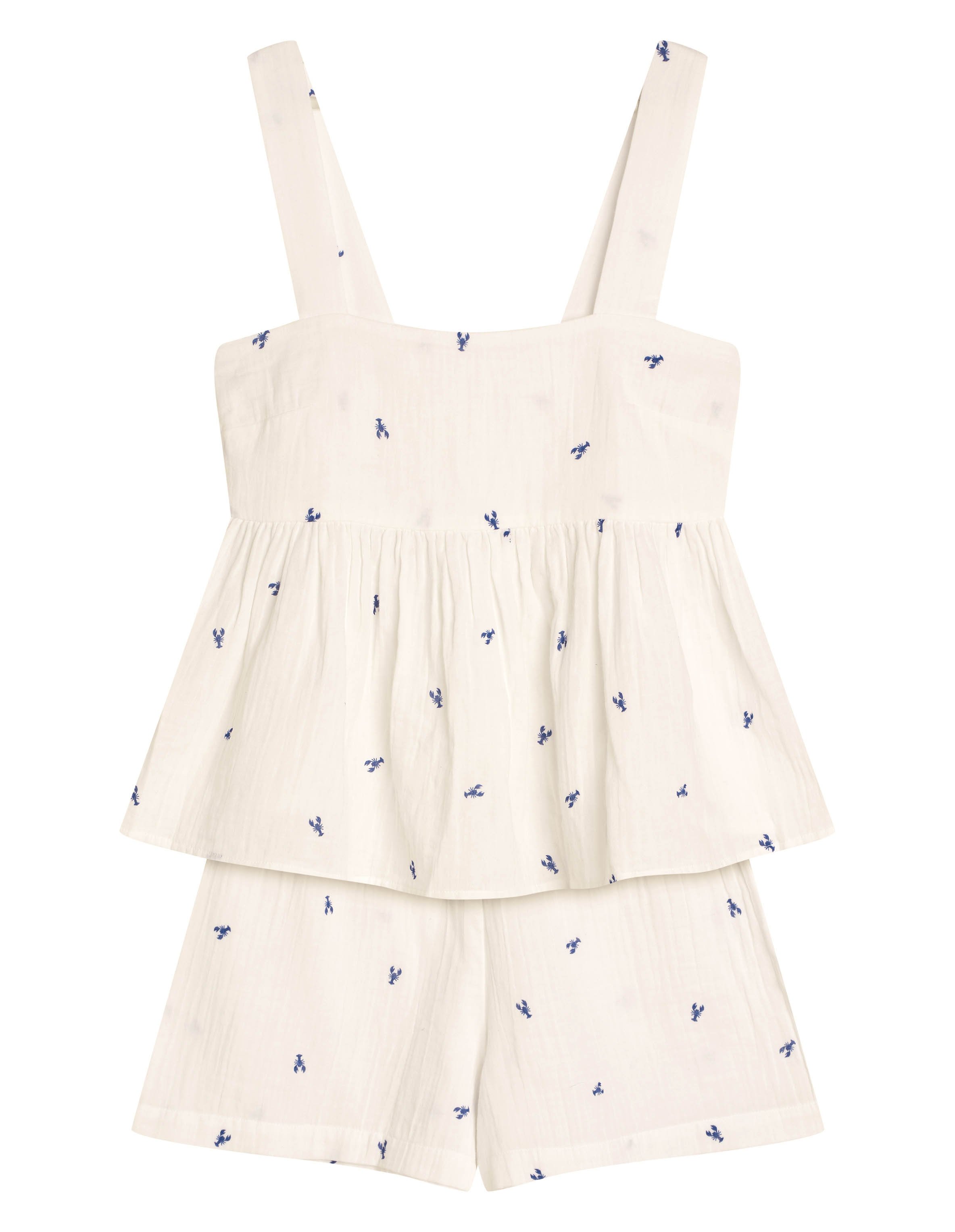 Conjunto Top e Calções Riley Branco