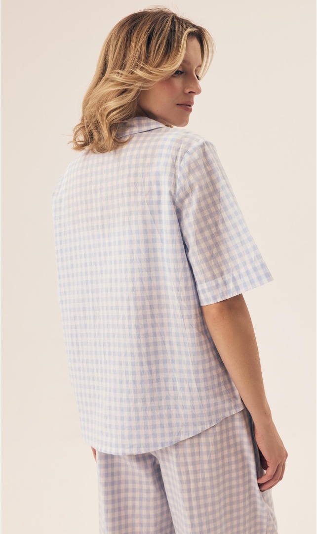 Pijama Camiseiro Rossini Pale Blue 2