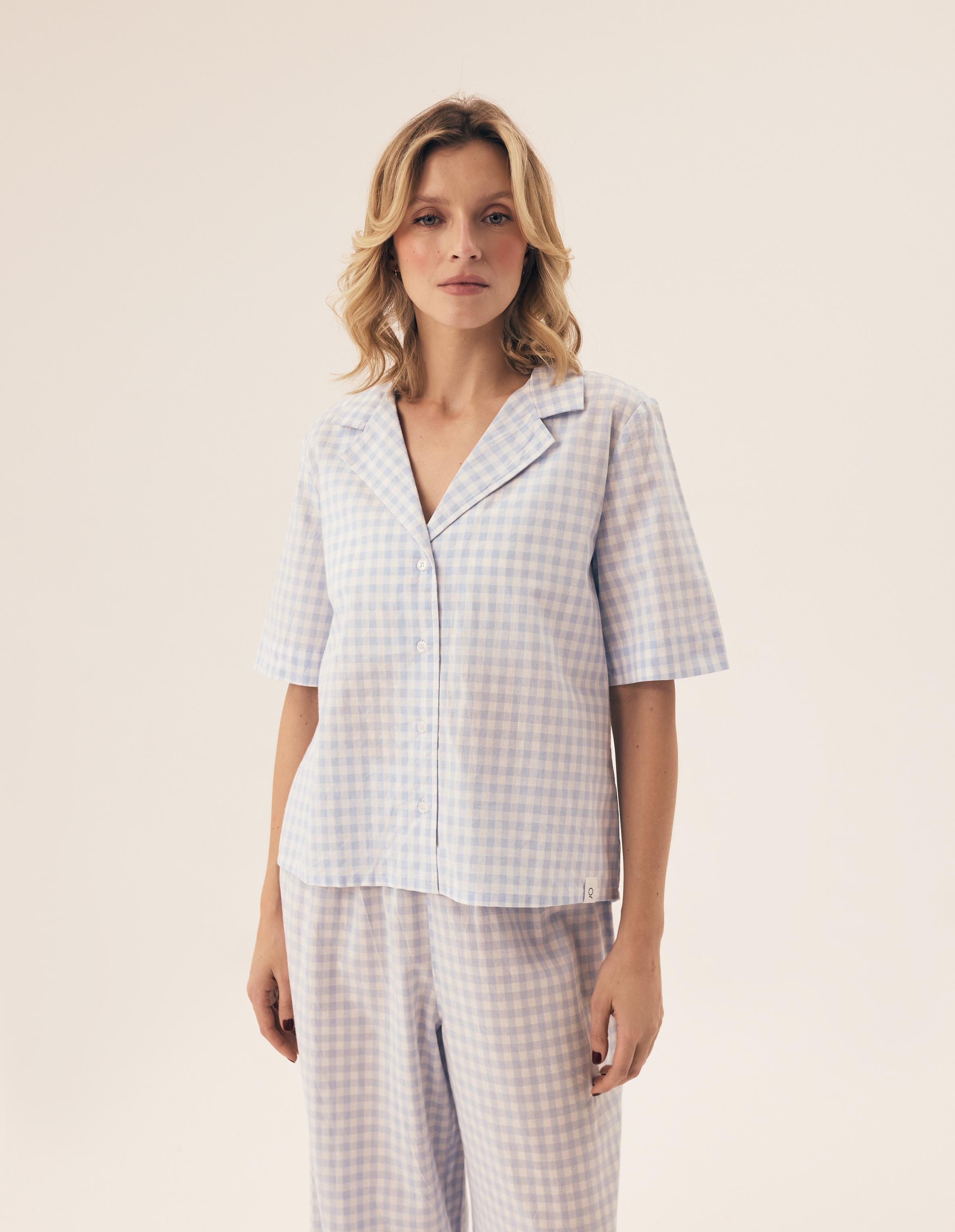 Pijama Camiseiro Rossini Pale Blue 1