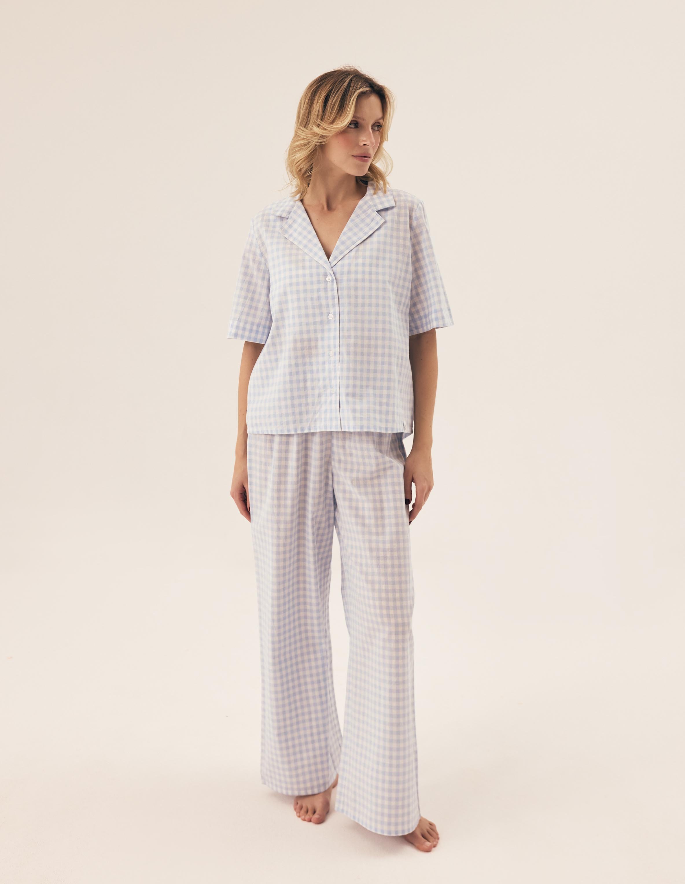 Pijama Camiseiro Rossini Pale Blue 3