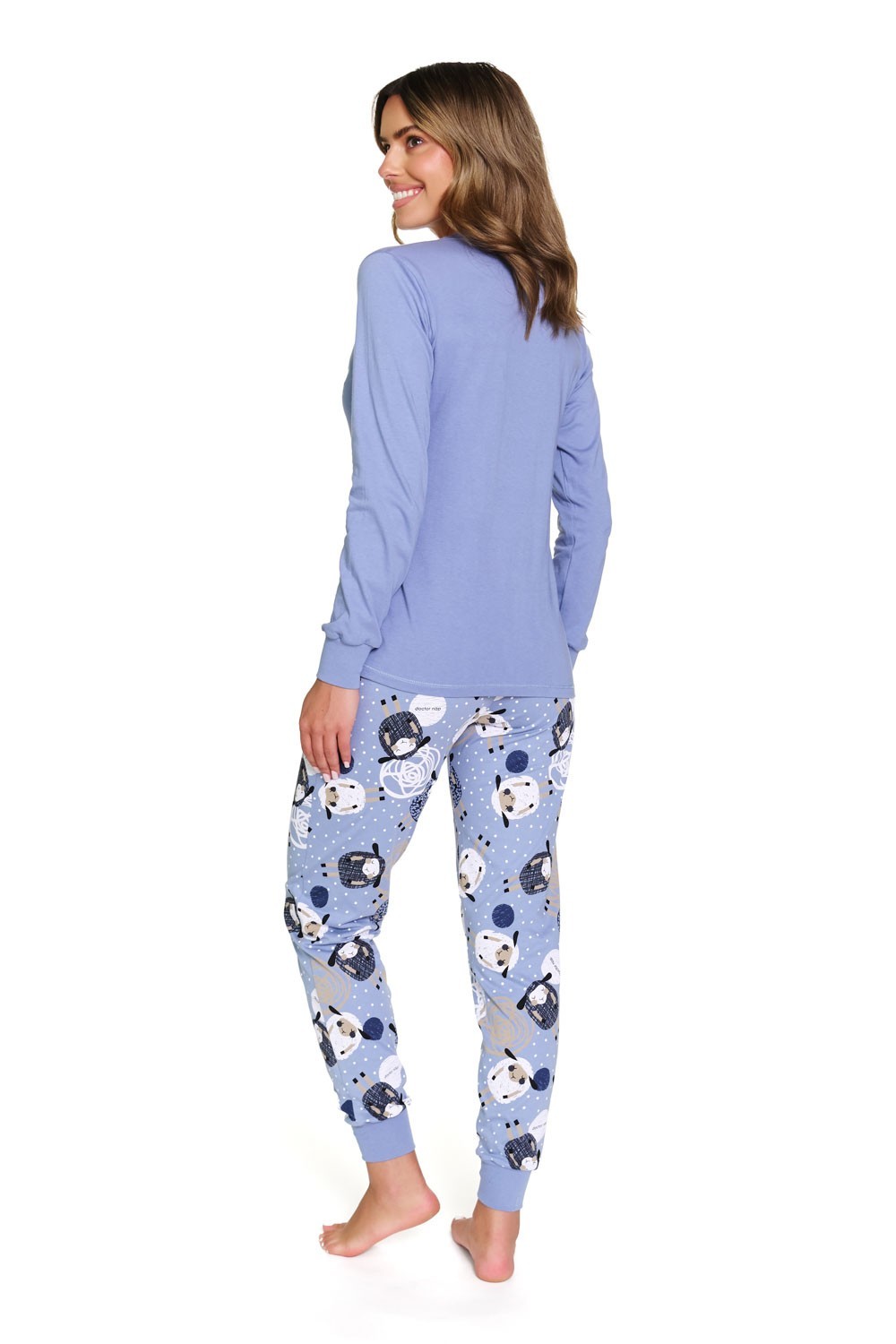 Pijama De Manga Comprida Com Calça Sheep 1