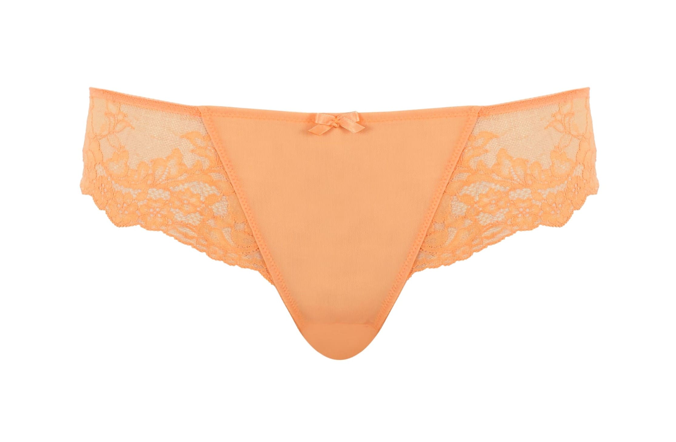 Cueca Asa Delta com Renda Floral Ana Peach Melba