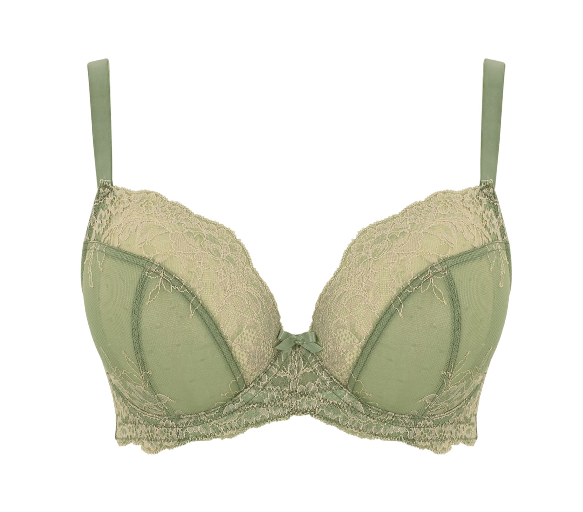 Soutien Decotado de Copa Mole Rendado Ana Plunge Sage/Sand