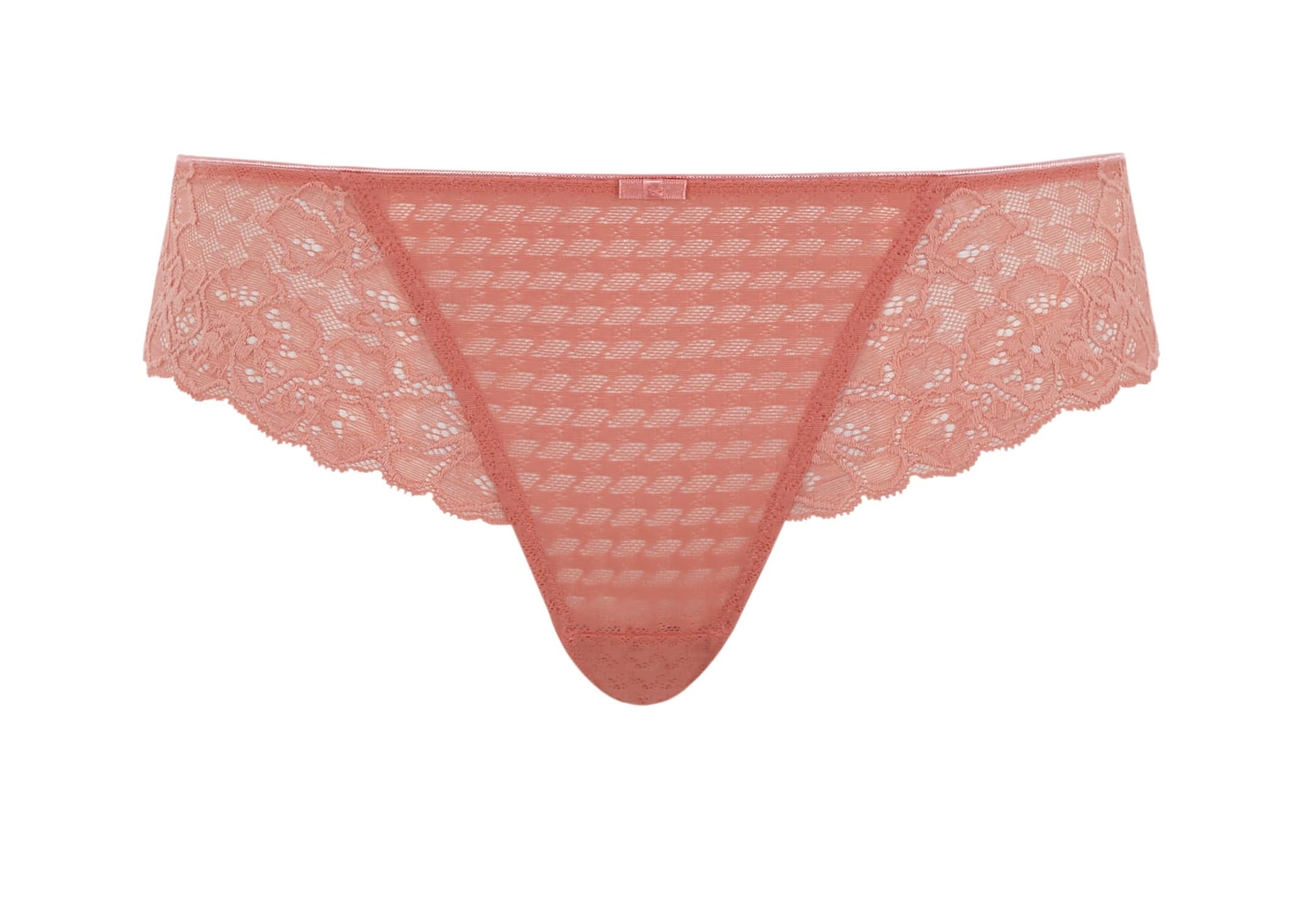 Cueca Brasileira Rendada Envy Terracotta