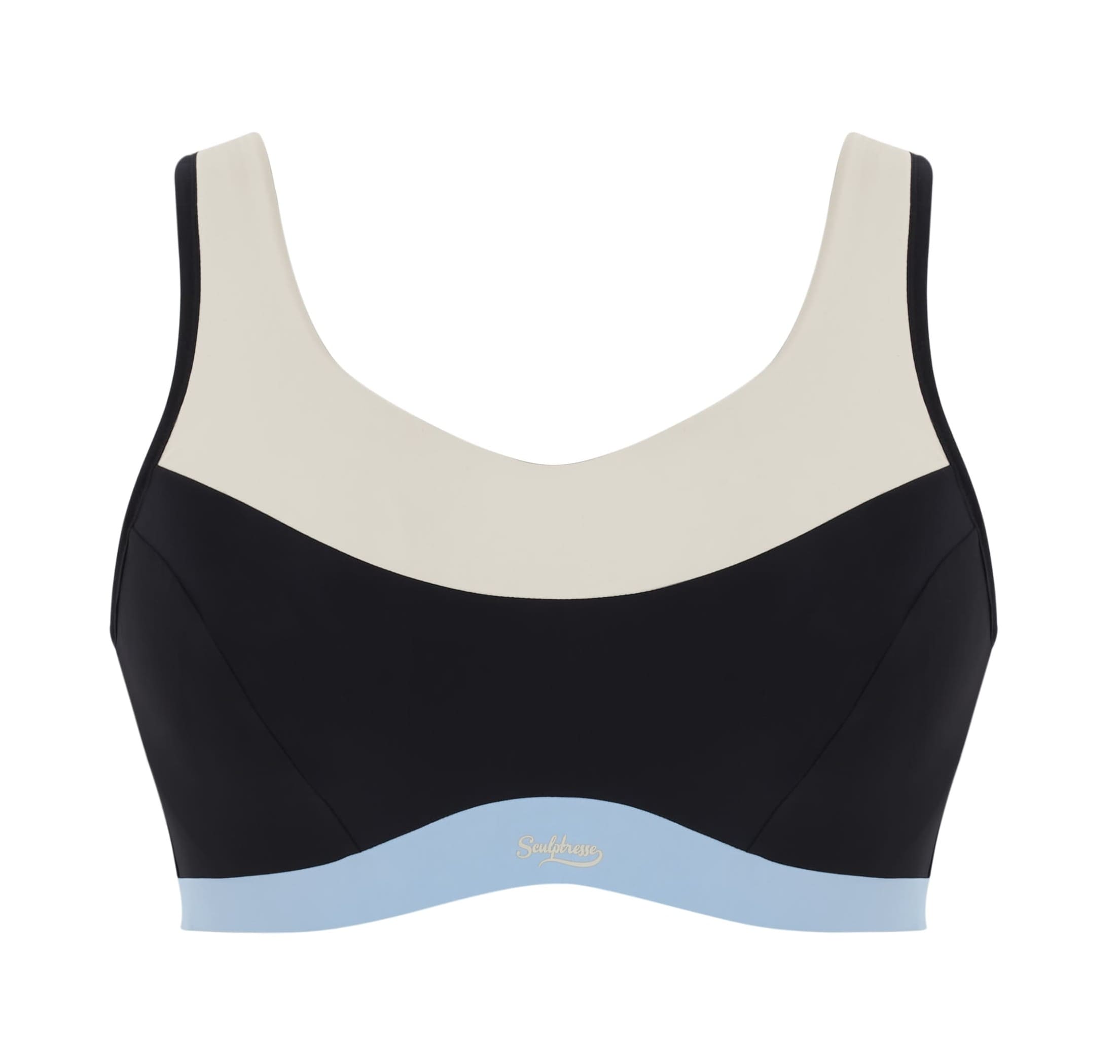 Sujetador Deportivo de Copa Moldeada Sin Aros Upbeat Chalk/Black