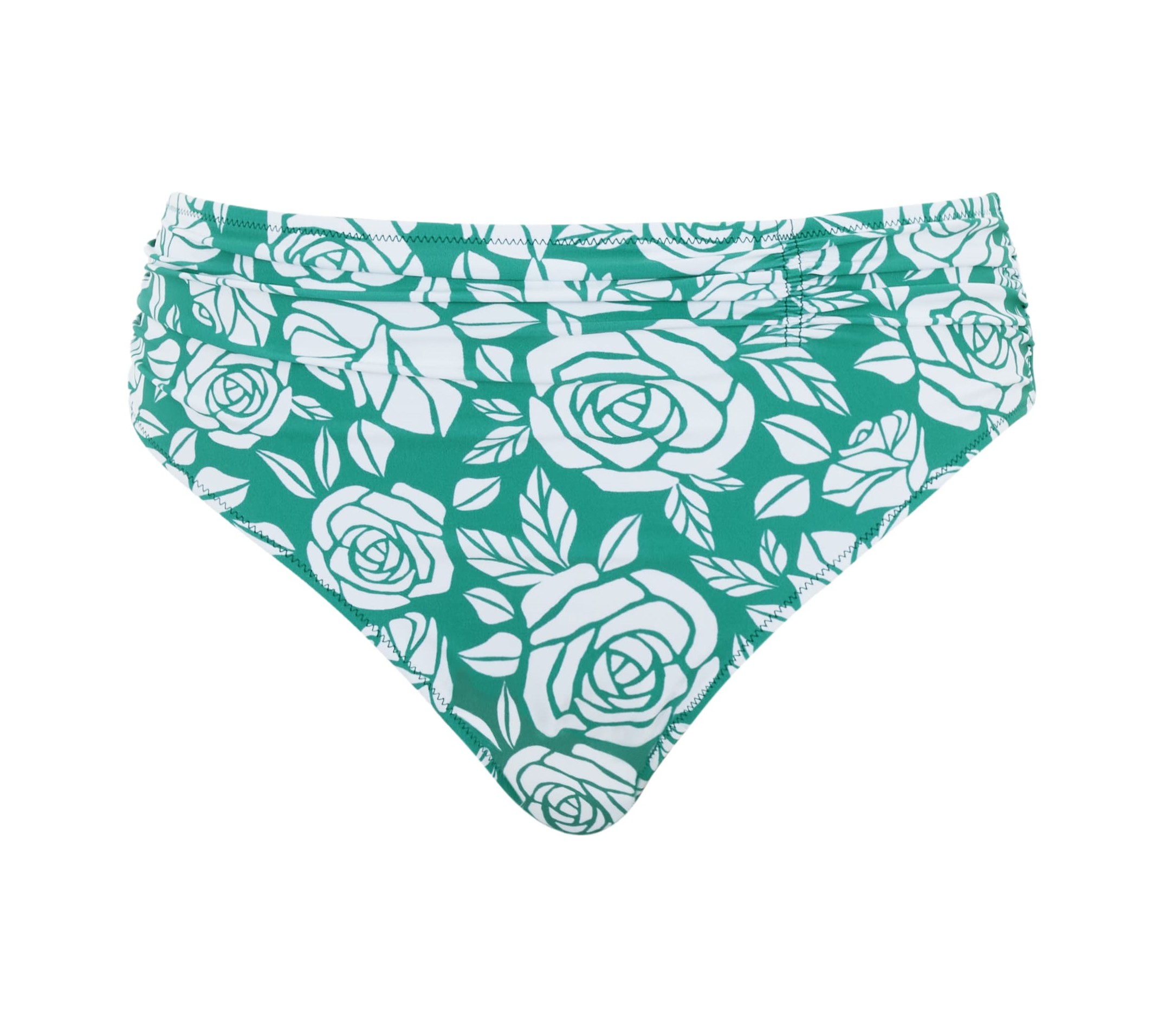 Cueca de Banho de Cintura Média Olivia English Rose Print