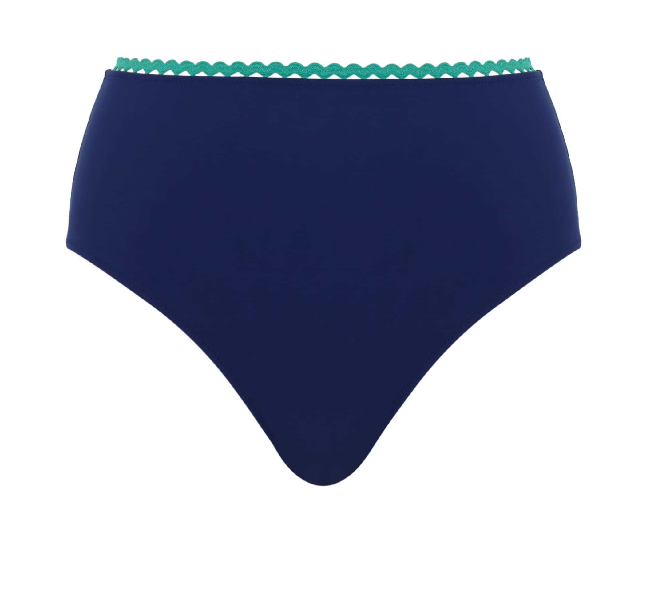 Cueca de Banho de Cintura Subida Bette Ric Rac Navy