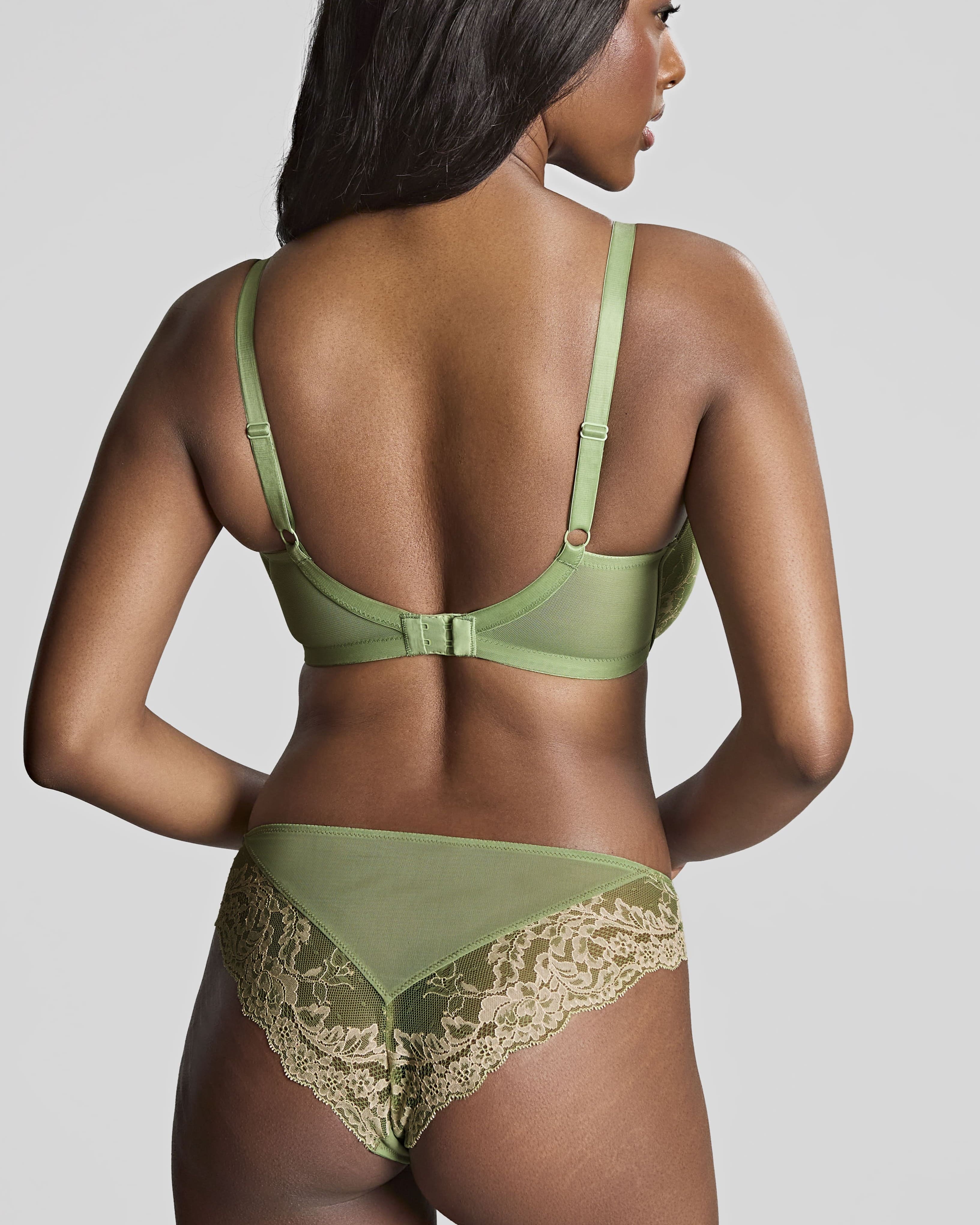Brazilian Brief with Floral Embroidery Ana Sage/Sand 2
