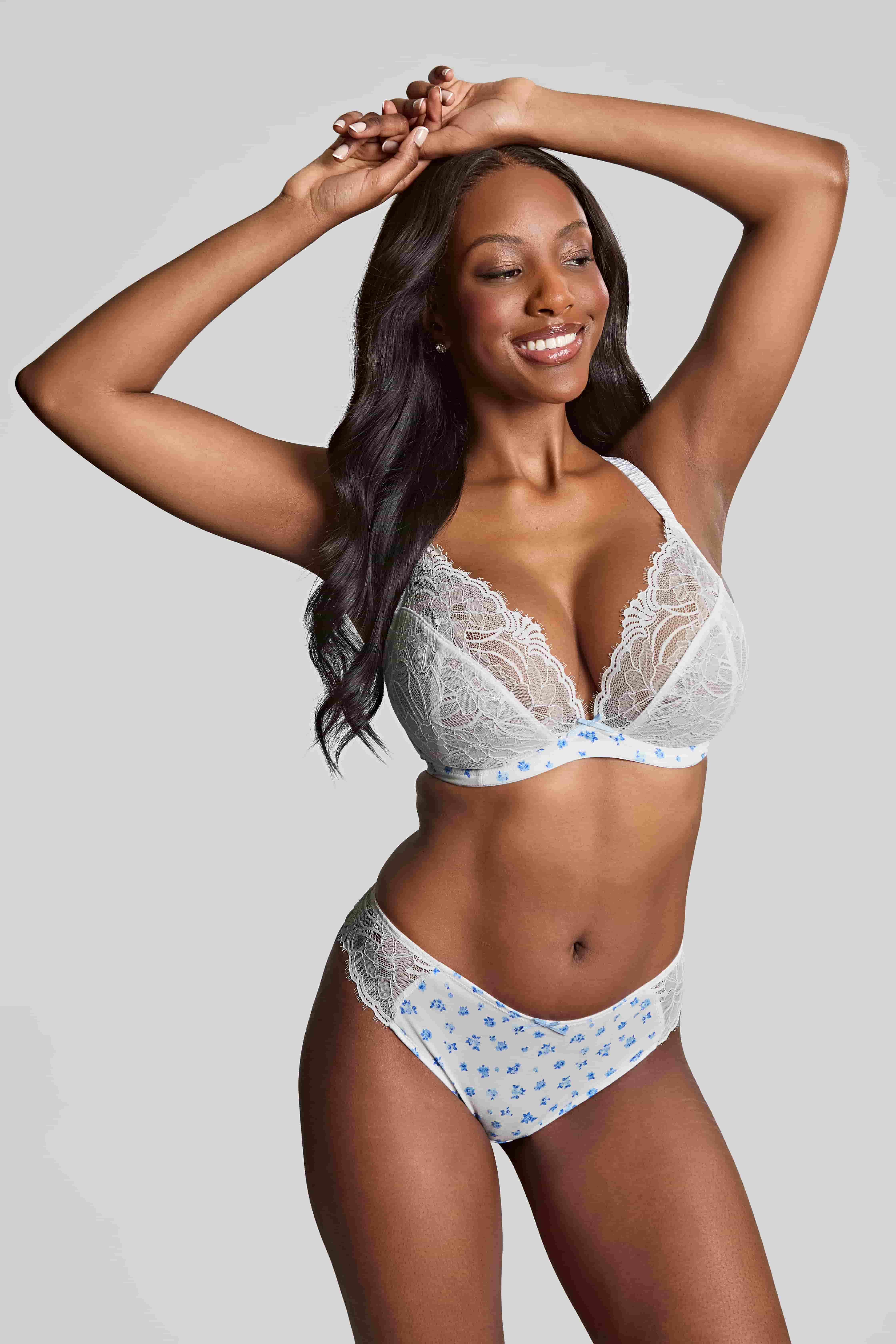 Sujetador Escotado de Copa Suave Cherie Vintage Floral 1