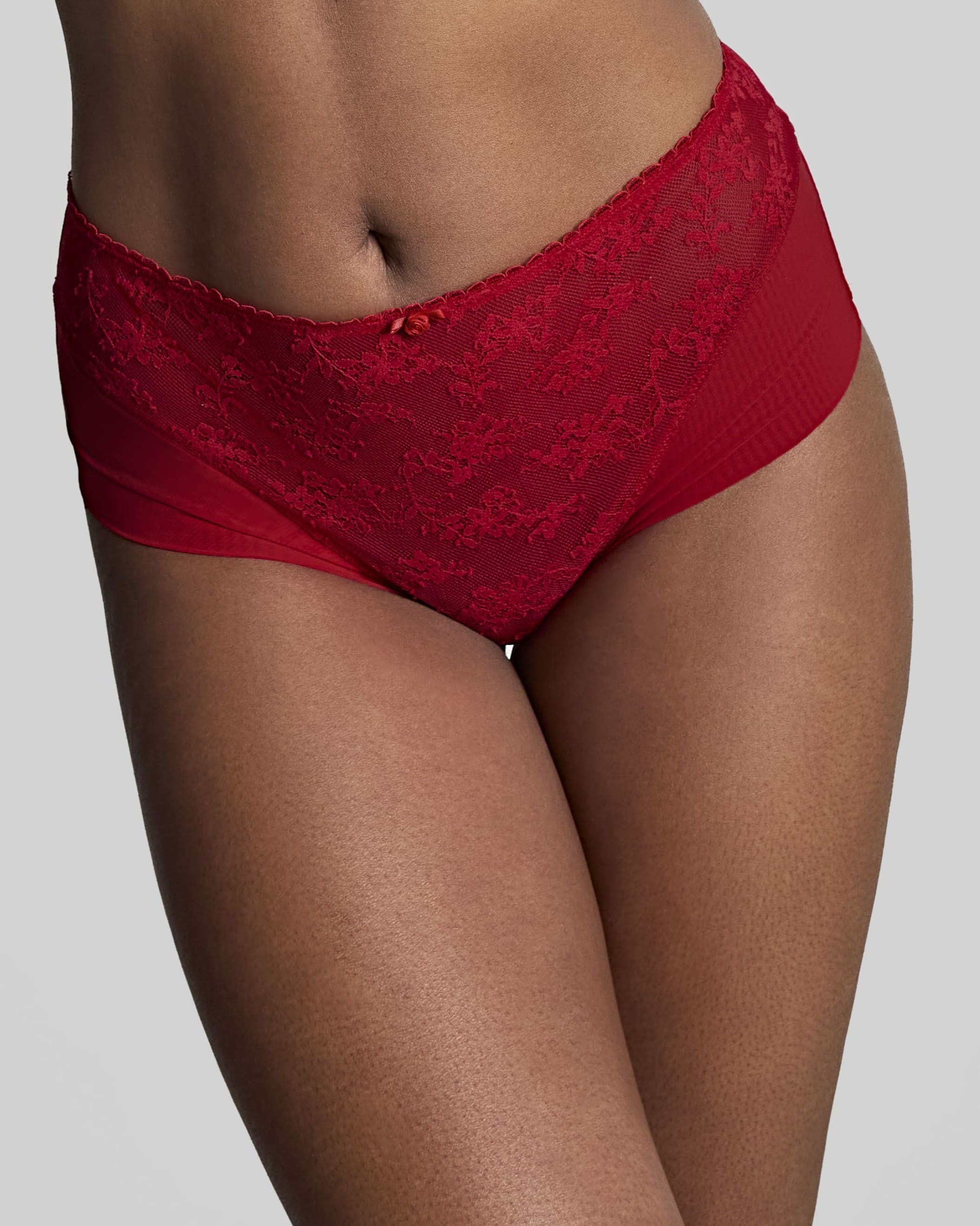 Cueca de Cintura Alta Rendada Tango Scarlet 1