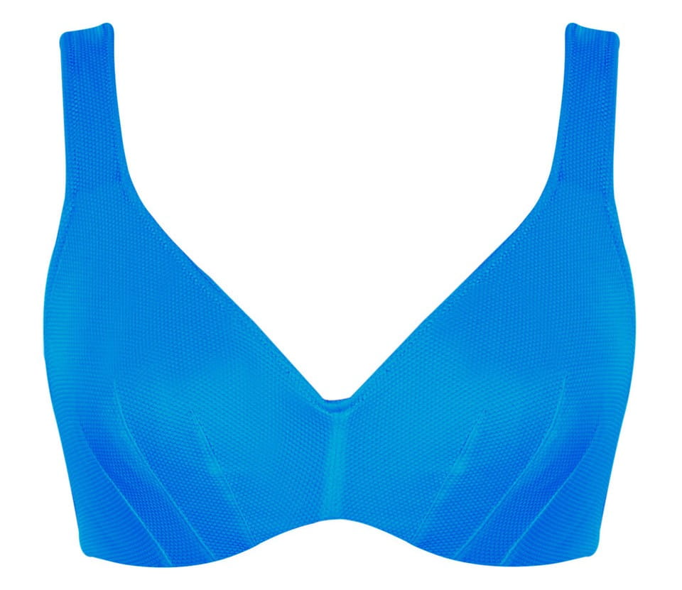 Biquíni Decotado De Copa Mole Com Aros Jennifer Aurora Blue