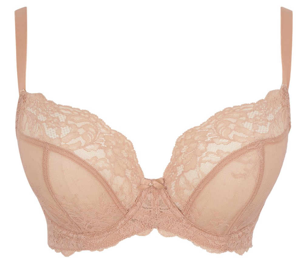 Soutien Decotado de Copa Mole Rendado Ana Plunge Honey