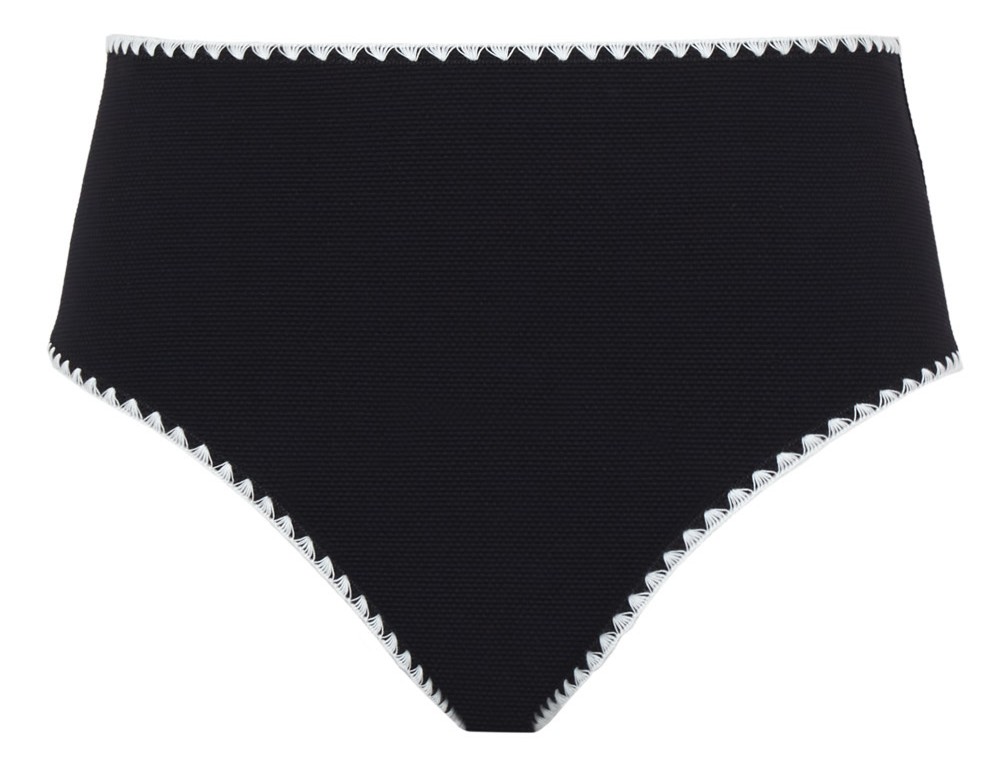 Cueca de Banho de Cintura Alta Asa Delta Aurora Black / White