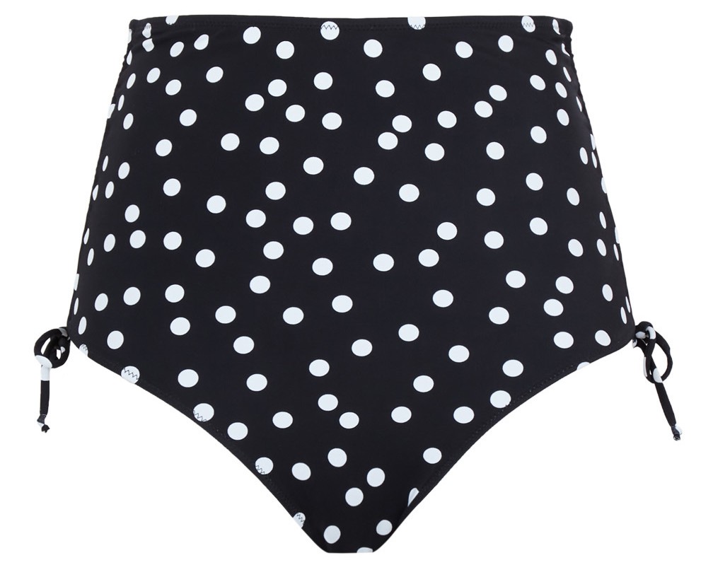 Cueca de Banho de Cintura Média Olivia Polka Dot Print