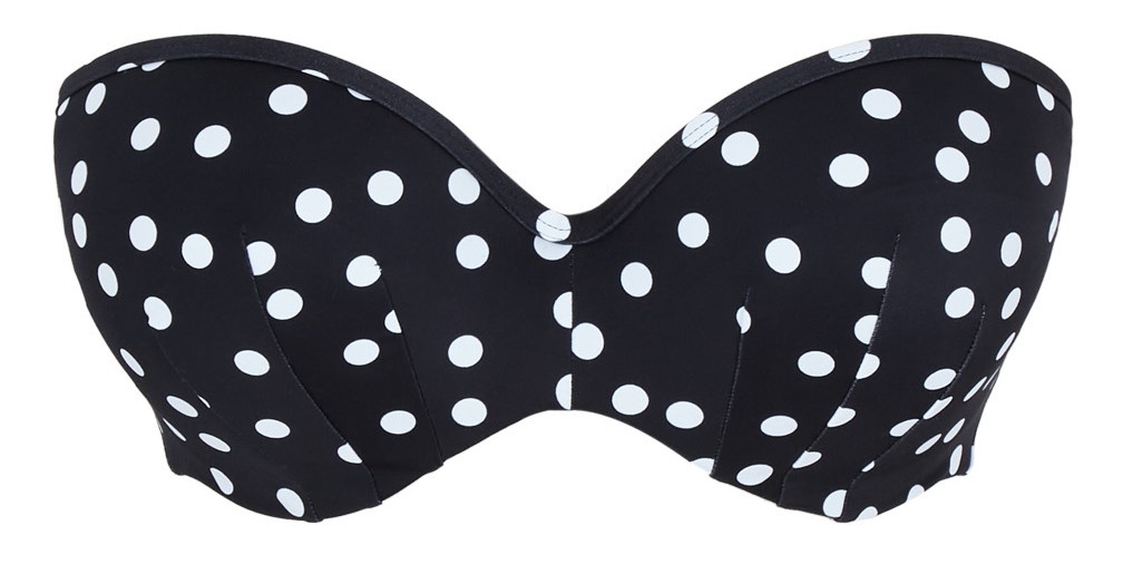 Biquíni Cai-cai de Copa Moldada Scarlett Polka Dot Print