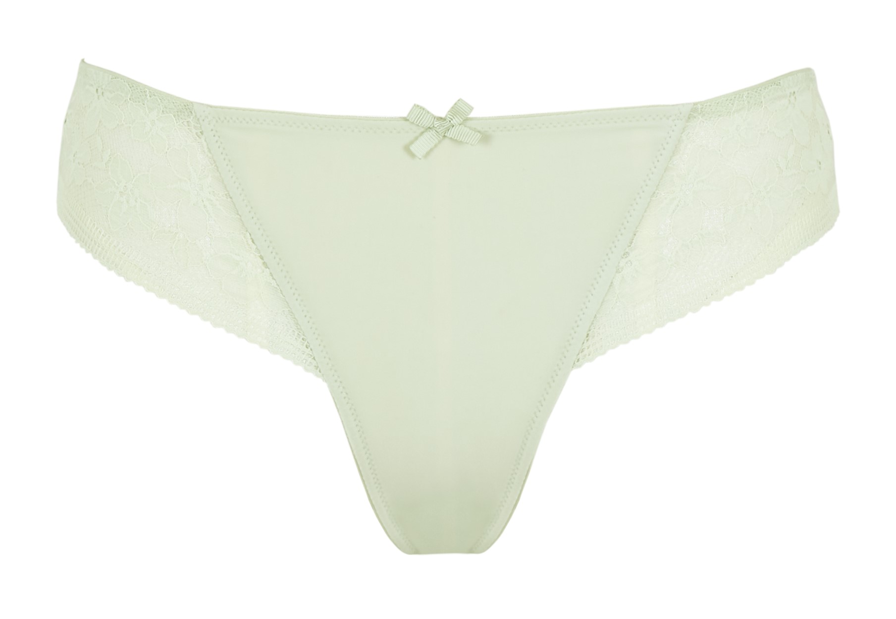 Braguitas Brasileña con Encaje Celeste Pistachio