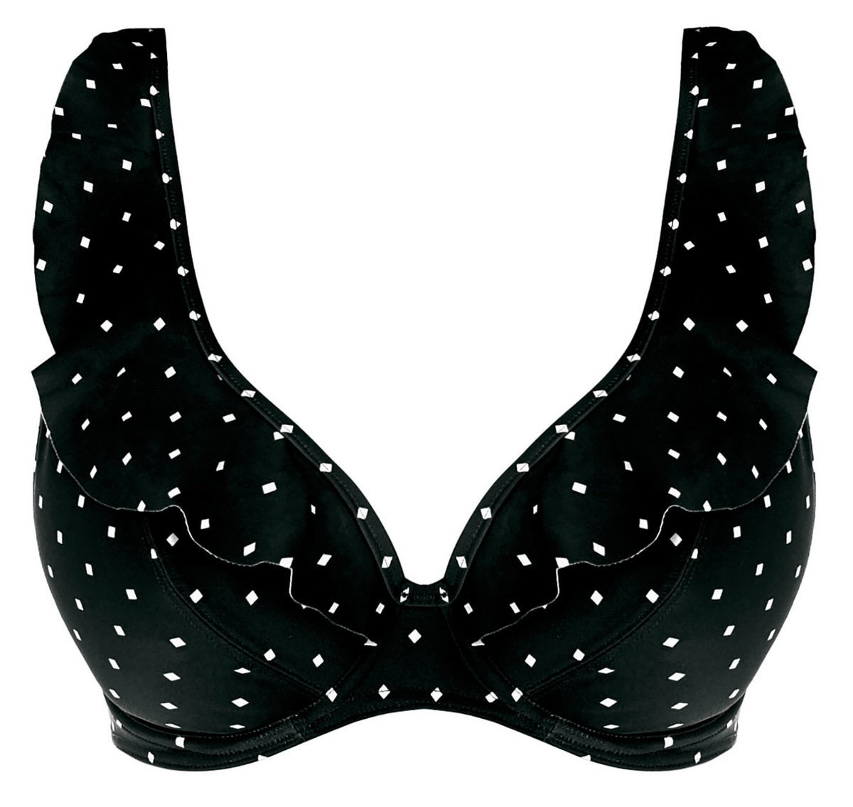 Non-padded Plunge Bikini Jewel Cove Black