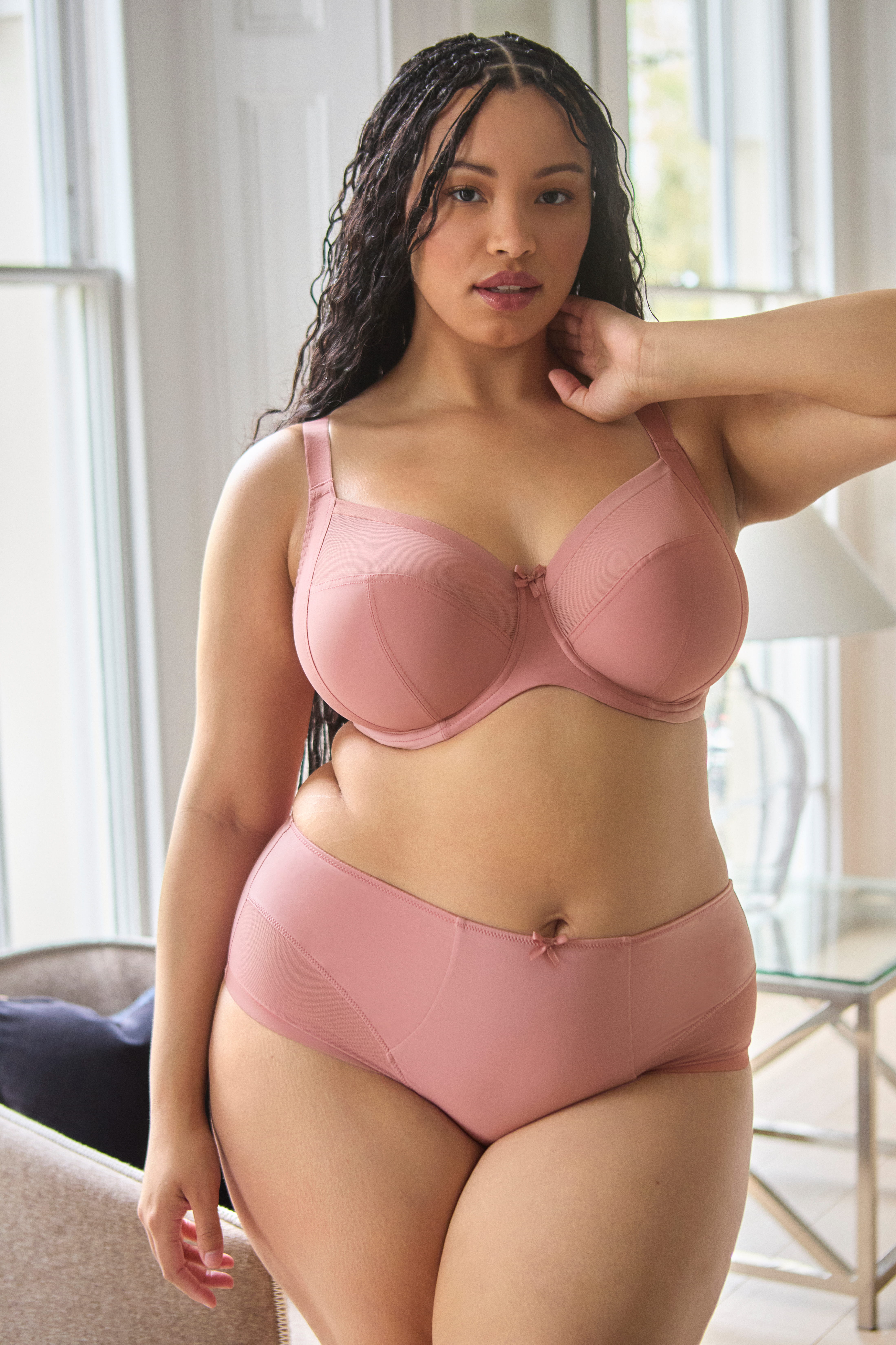 Non-padded Full Cup Bra Bliss Rose Pink 3
