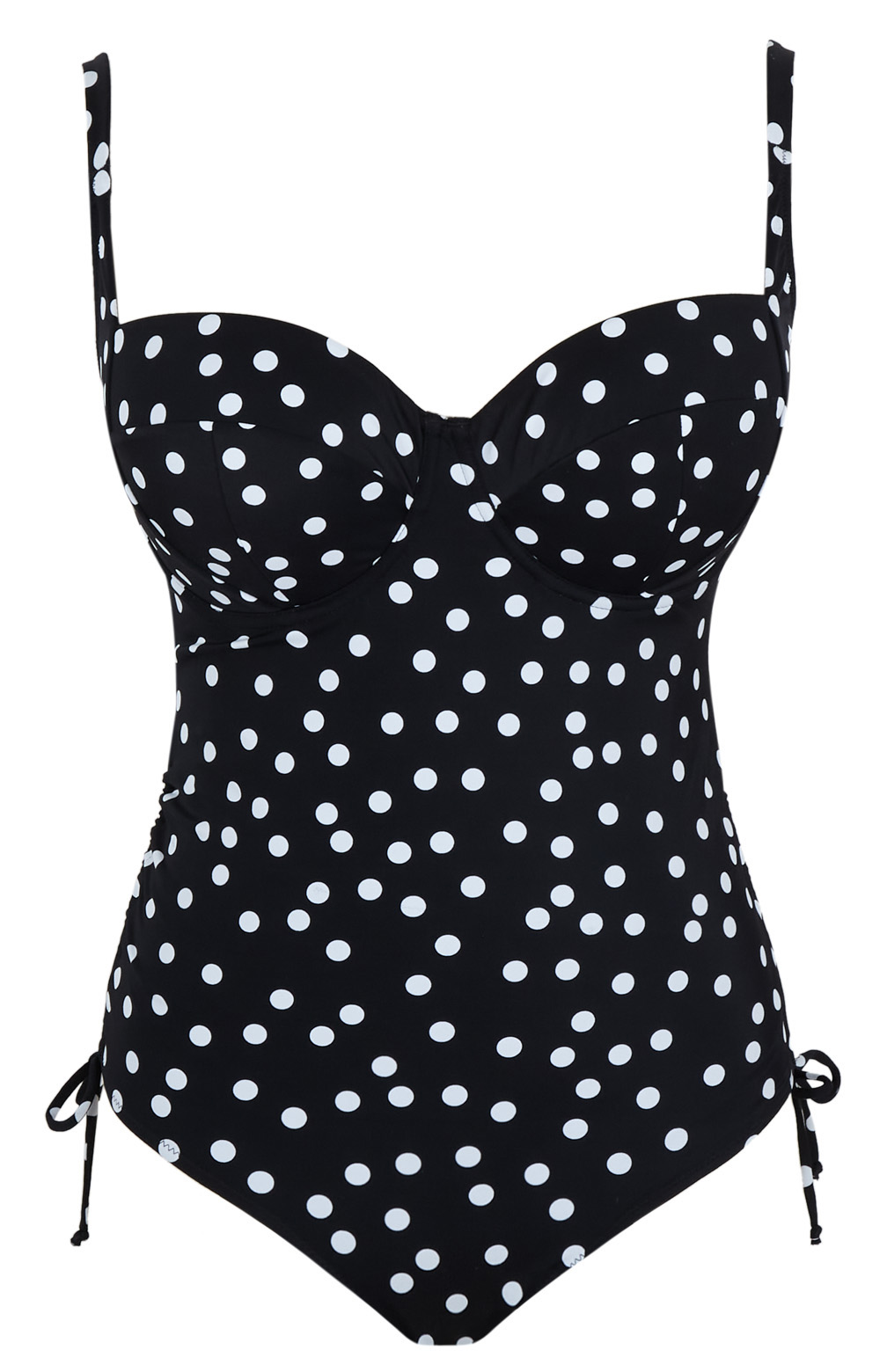 Fato de Banho Balconnet de Copa Mole com Aros Isabella Polka Dot Print