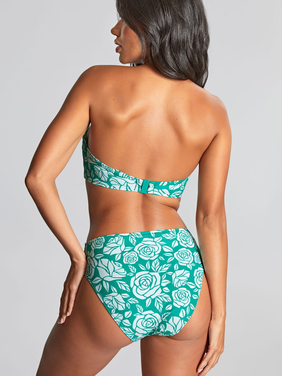 Medium Waist Swim Brief Olivia English Rose Print 4