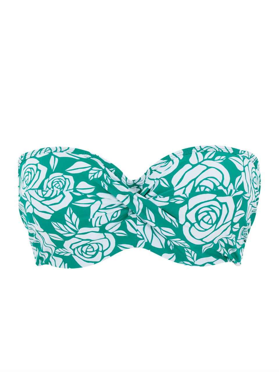 Ella English Rose Print Strapless Bikini Top