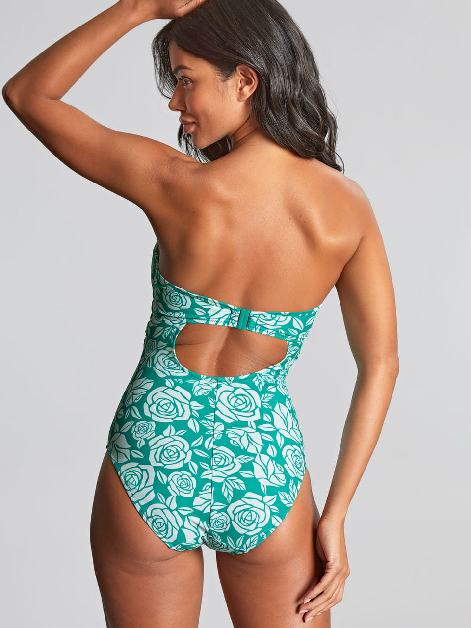 Strapless Swimsuit Tatiana English Rose Print 2