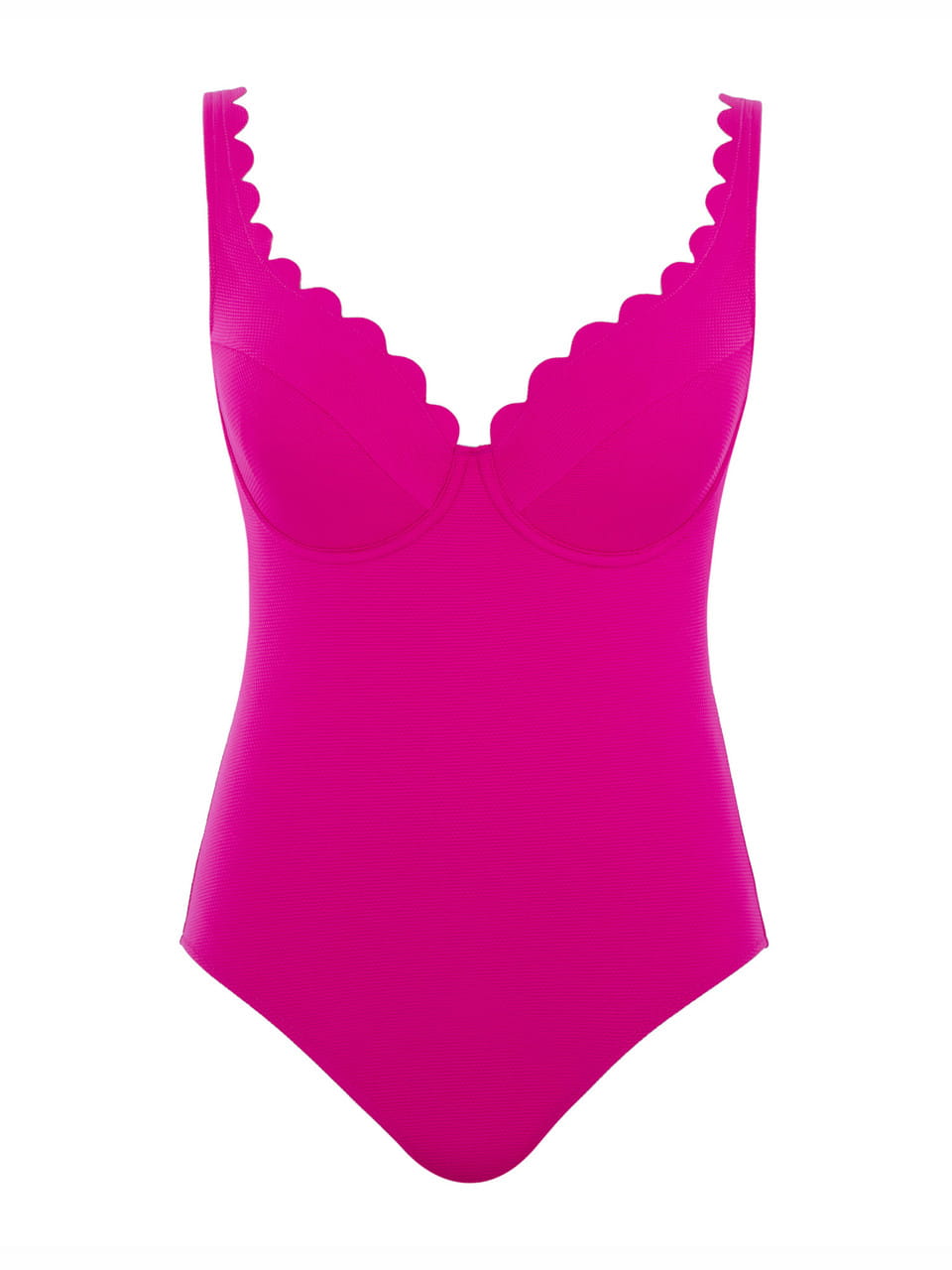 Non-Padded Plunge Swimsuit with Wires Rita Spirit Magenta
