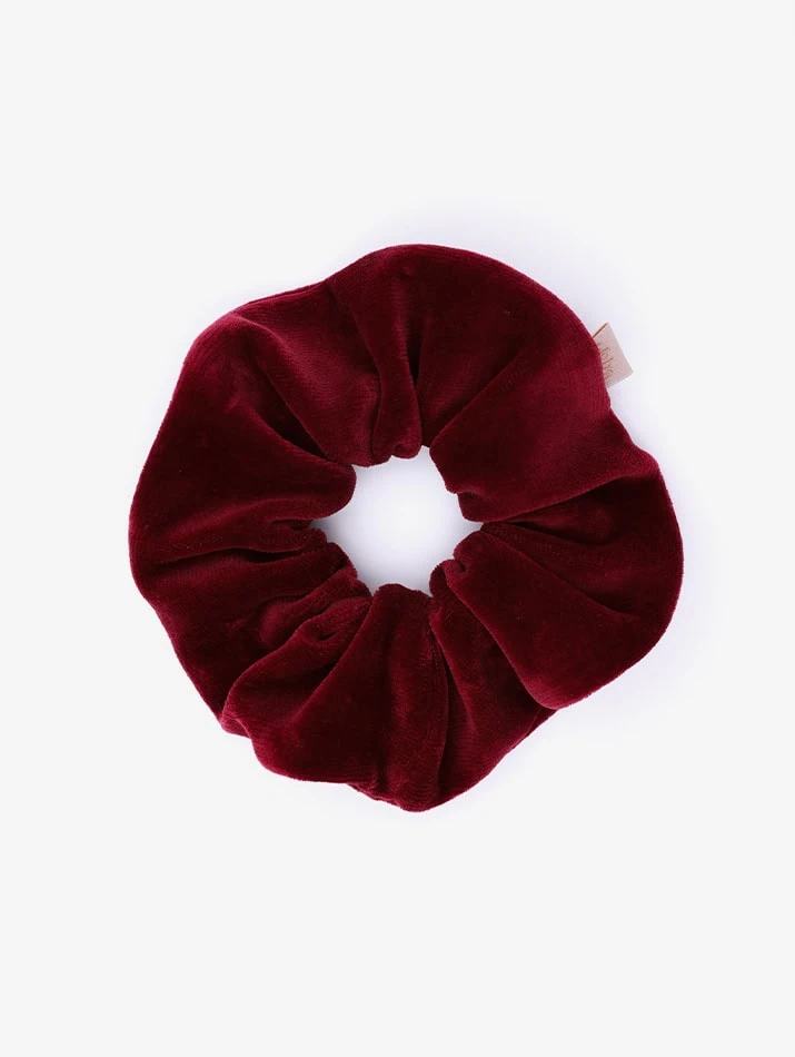Scrunchie Velvet Bordeaux