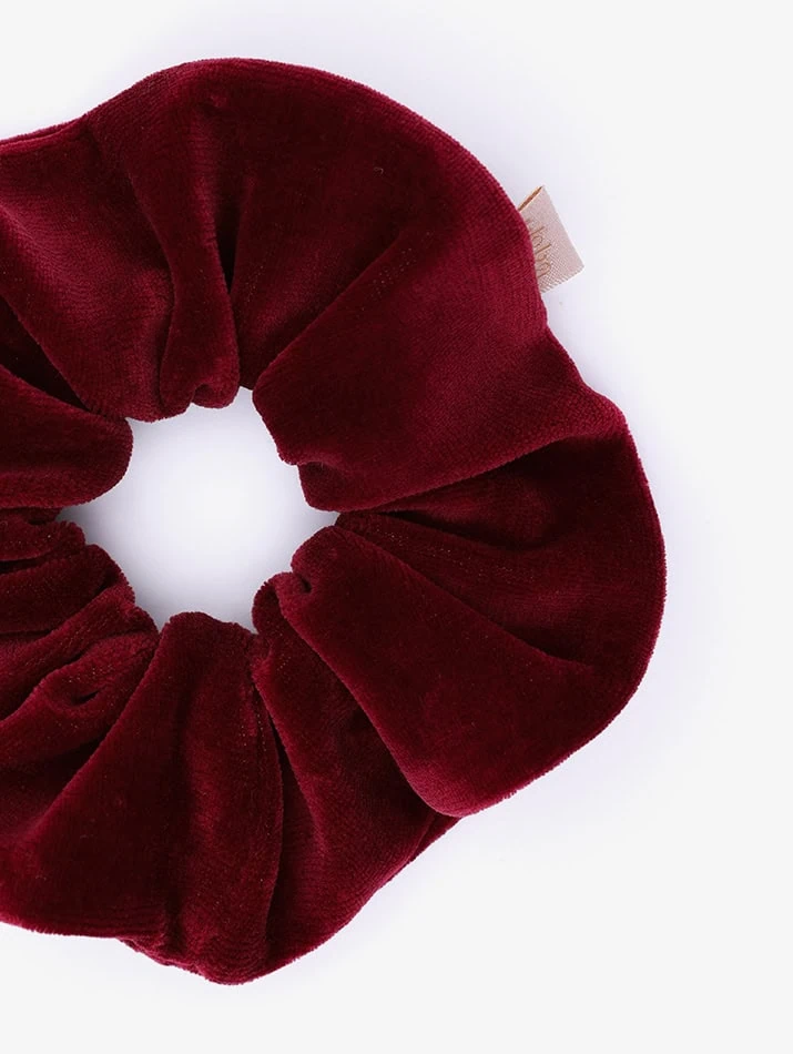 Scrunchie Velvet Bordeaux 1