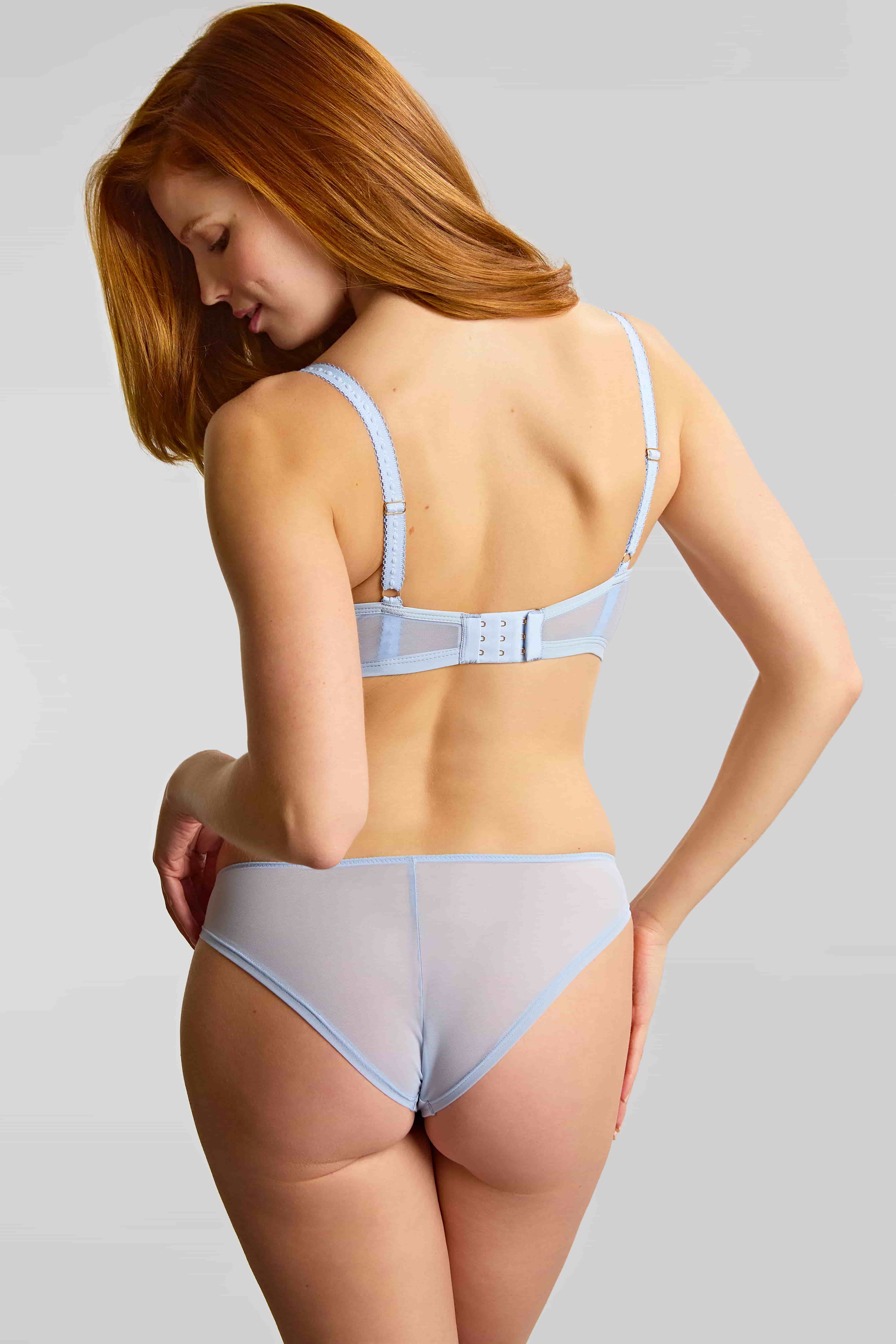 Ottilie Dusky Blue Balconnet Soft Cup Bra 2