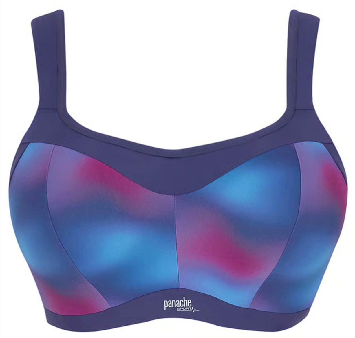 Sujetador Deportivo de Copa Moldeada con Aros Ombre Print