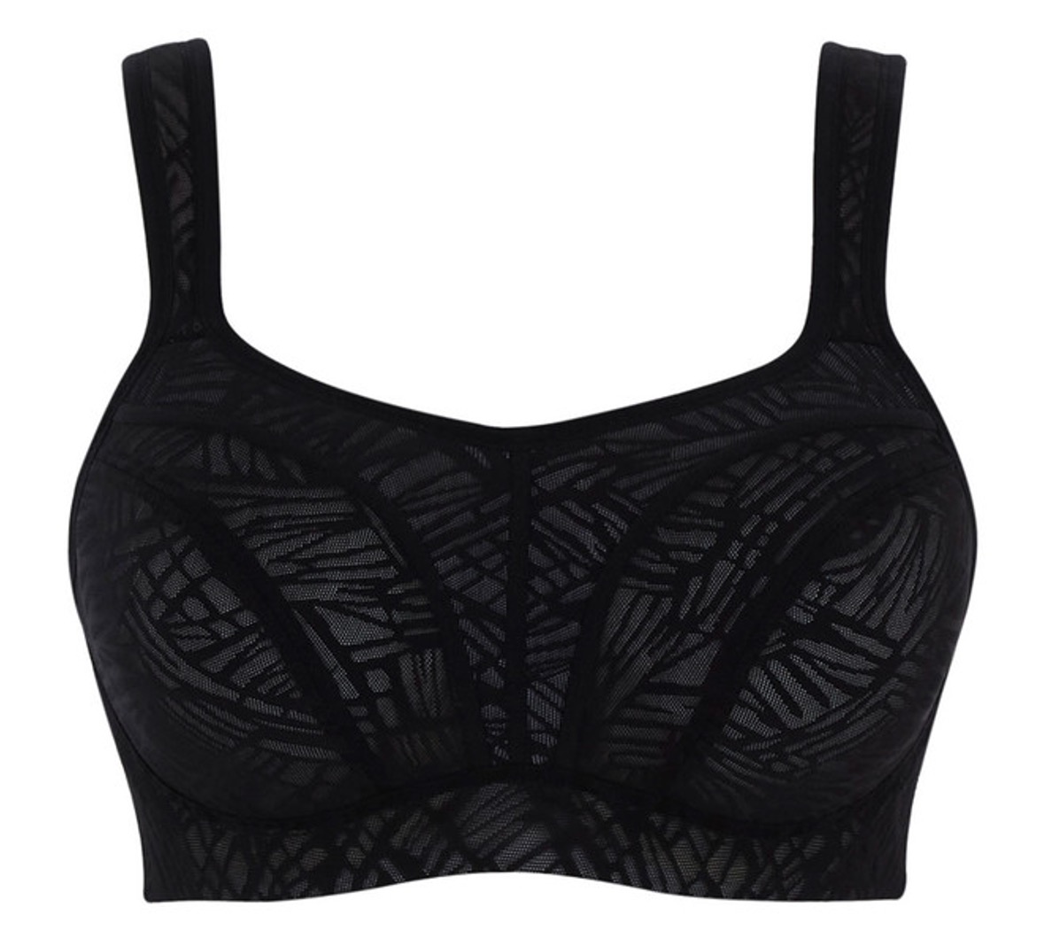 Sujetador Deportivo de Copa Moldeada Lace Black/Chalk