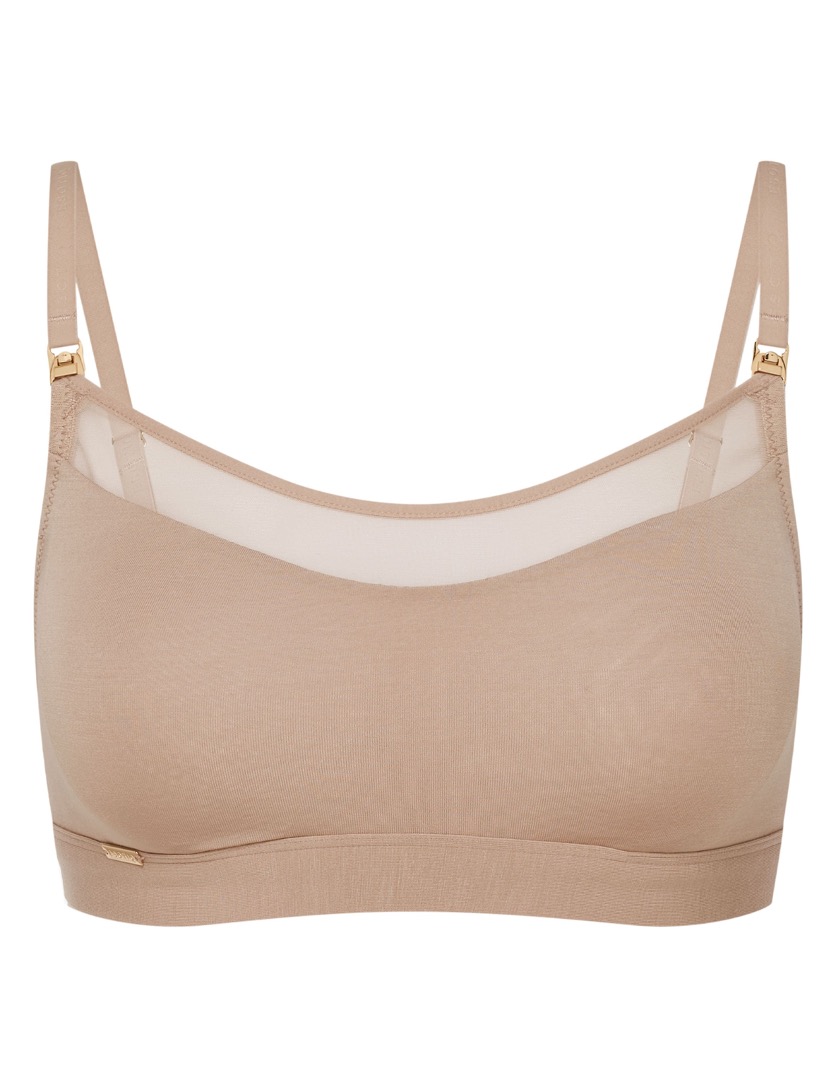 Sujetador de Lactancia Sin Aros Blissy Beige