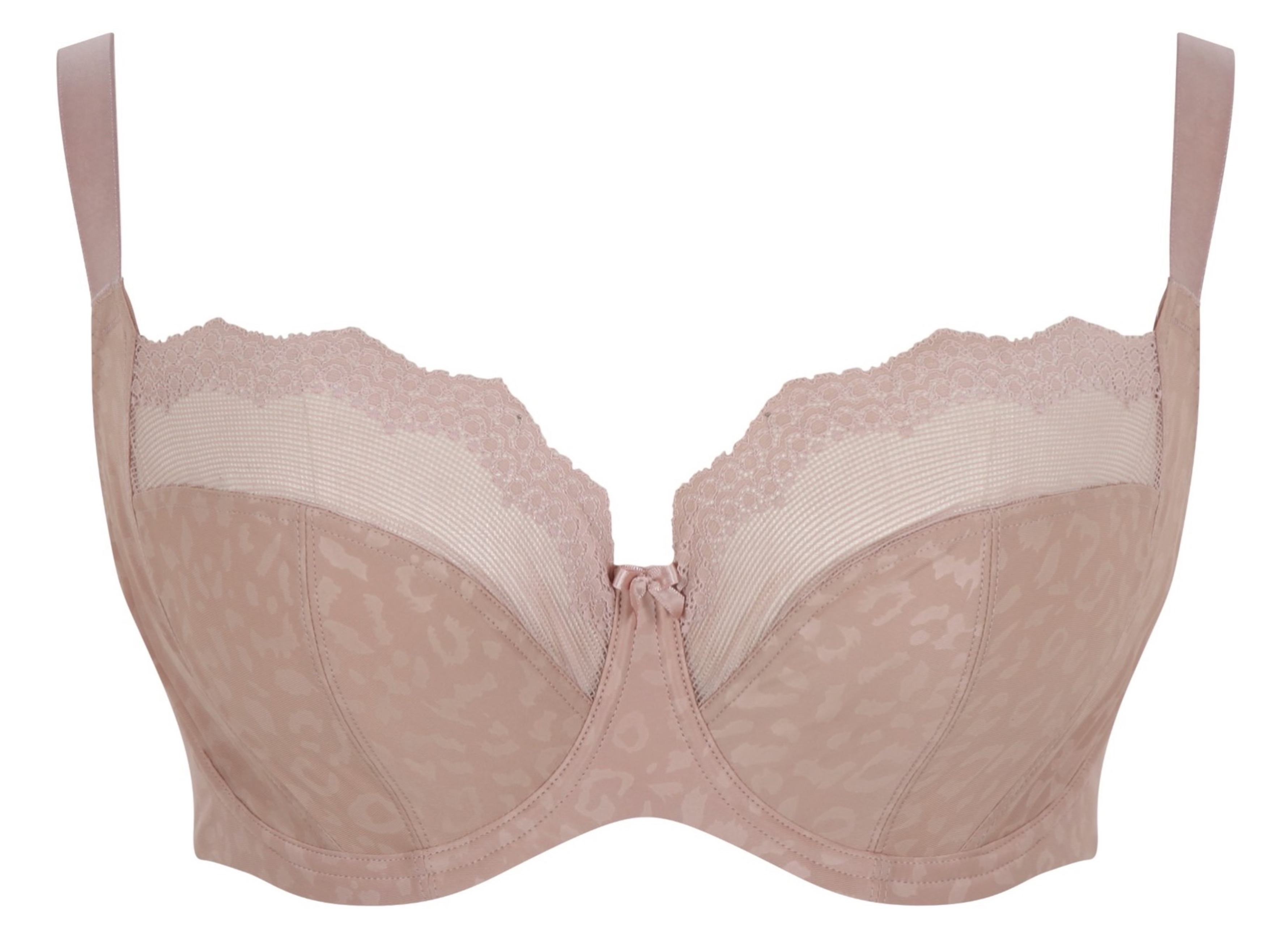 Esme Mocha Animal Non-padded Balconnet Bra