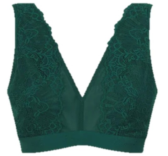 Soutien Bralette Triangular Sem Aros Signature Forest Green