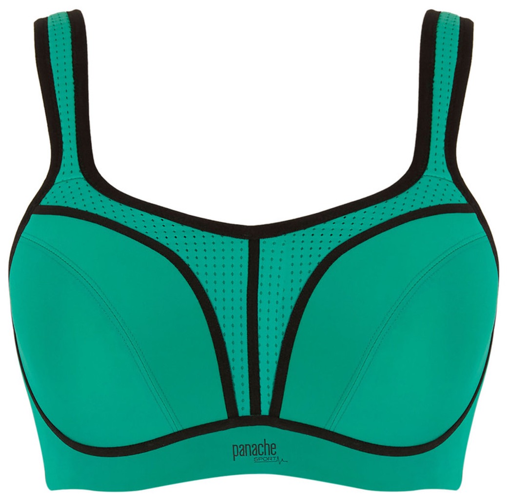 Sports Green Wired Bra with Moulded Cup