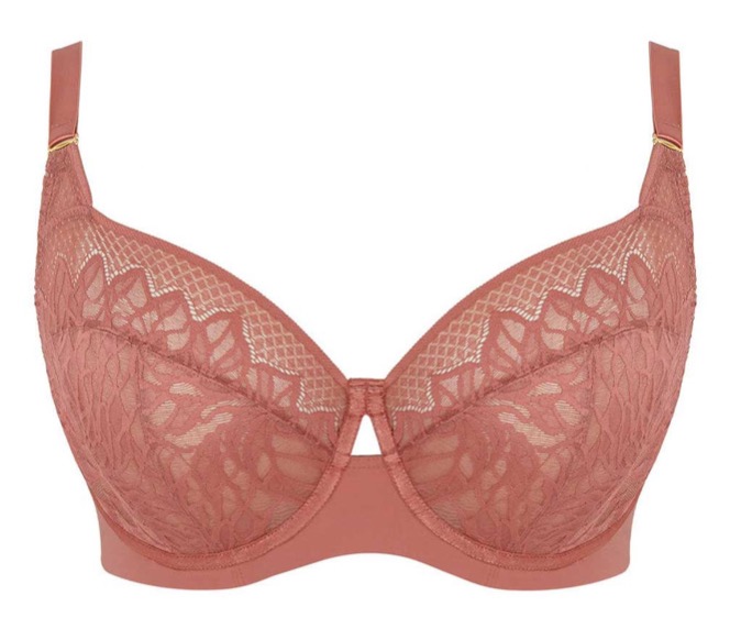 Non-padded Full Cup Bra with Lace Sophia Sienna Rose