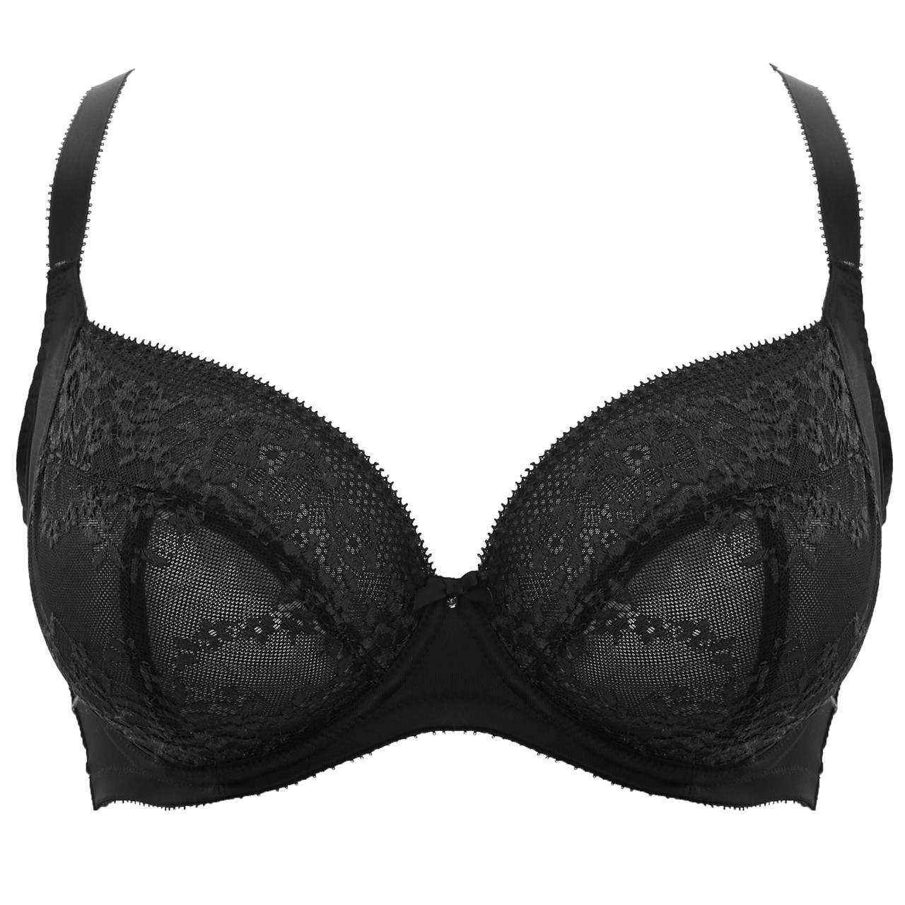 Roxie Black Lace Plunge Soft Cup Bra
