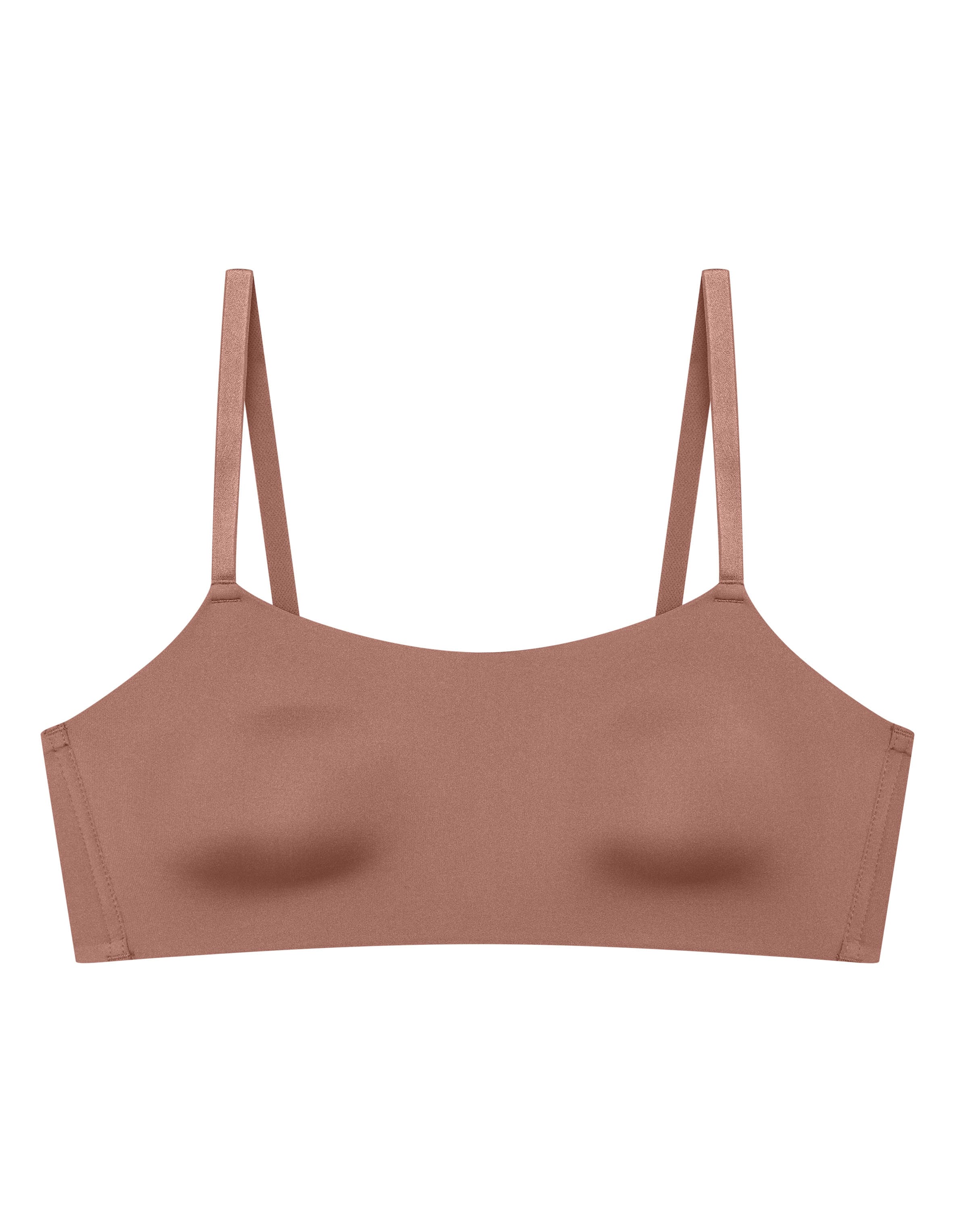 Sujetador Bralette de Copa Suave Liso Sin Aros Bass Mauve