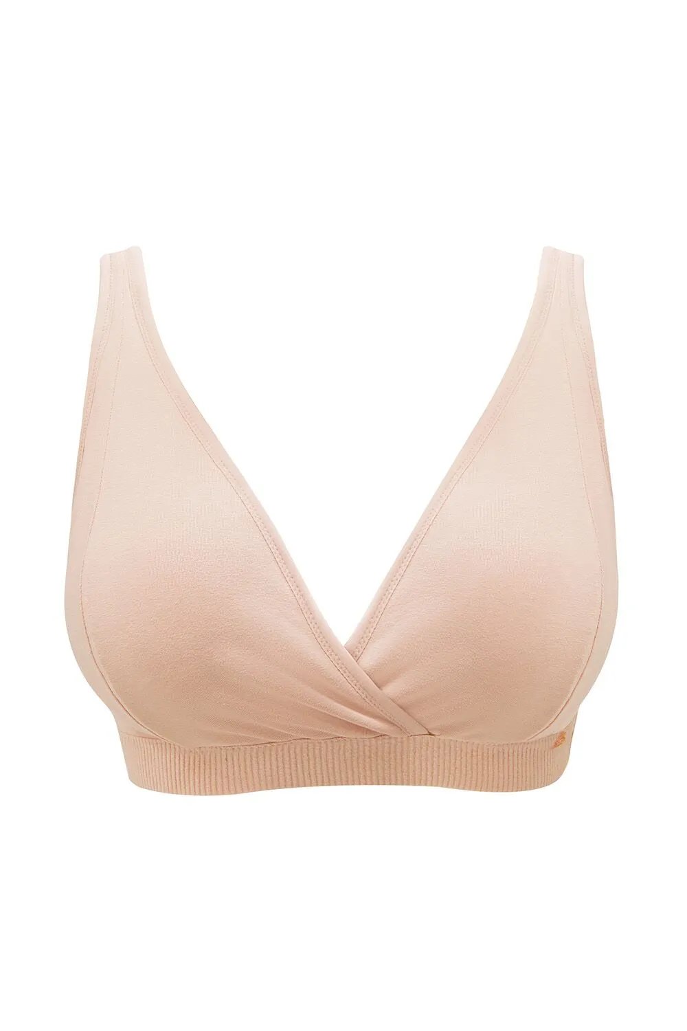 Sujetador Bralette de Copa Suave Liso Sin Aros de Algodón Mia Blush