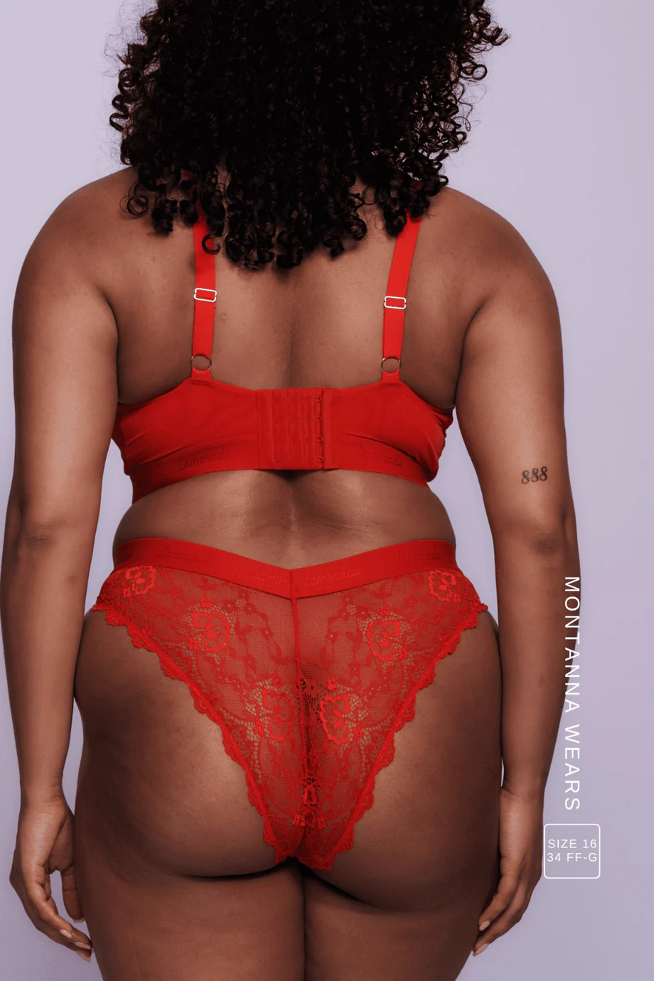 Soft-Cup, Wireless Triangle Bralette Signature Red