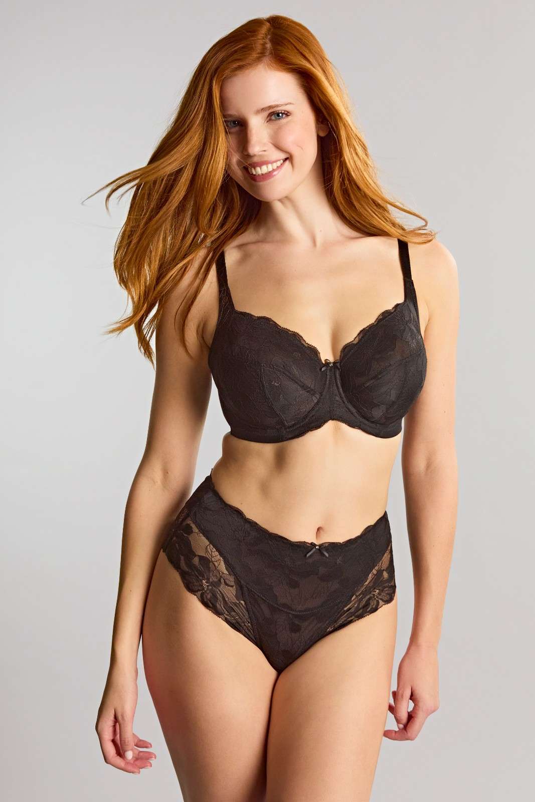 Serene Black High Waist Brief 1