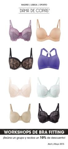 Workshop de Bra Fitting - ¡Reúna un grupo y disfrute de un 10% de descuento!